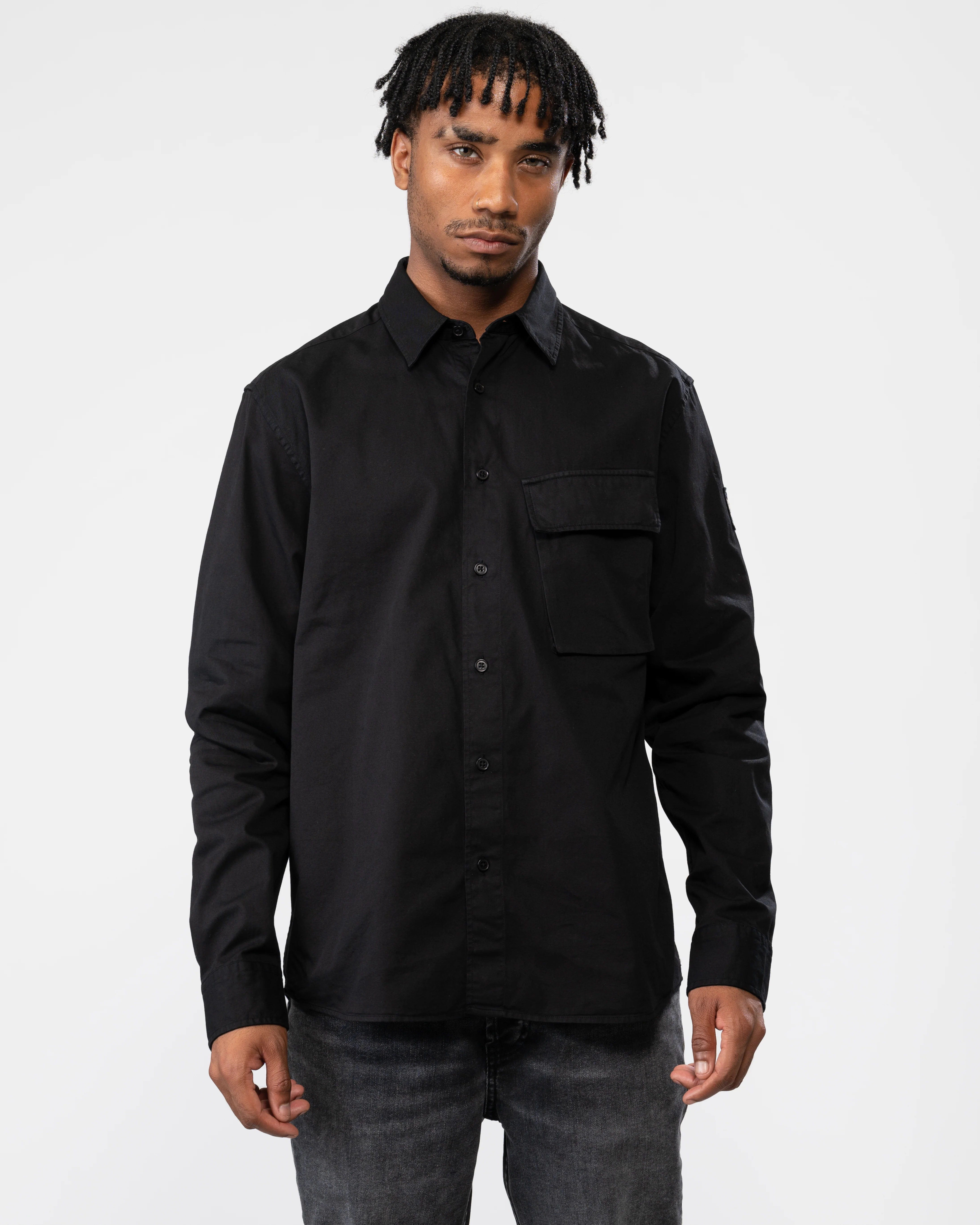 Belstaff Scale Mens Shirt - Black