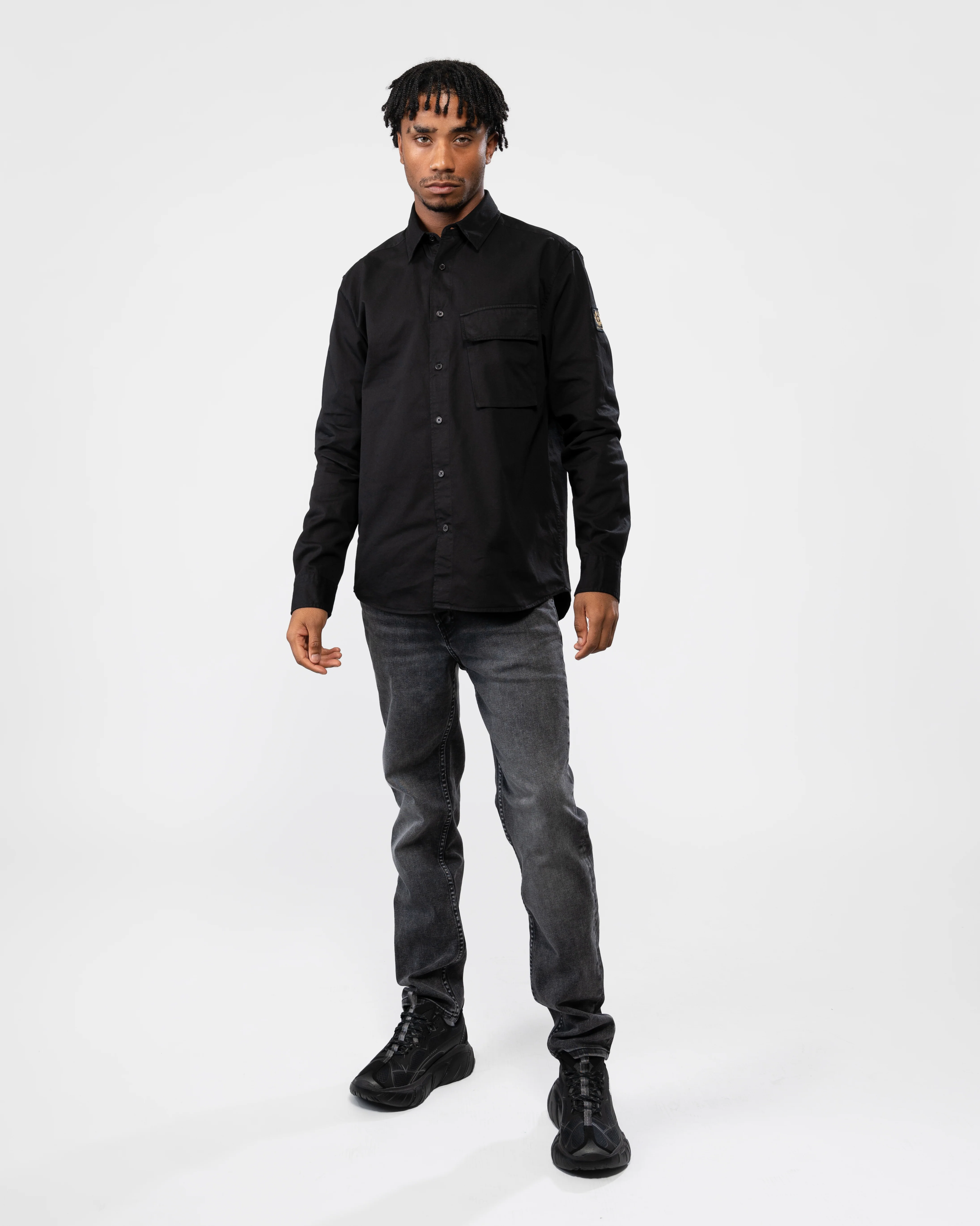 Belstaff Scale Mens Shirt - Black - Image 3