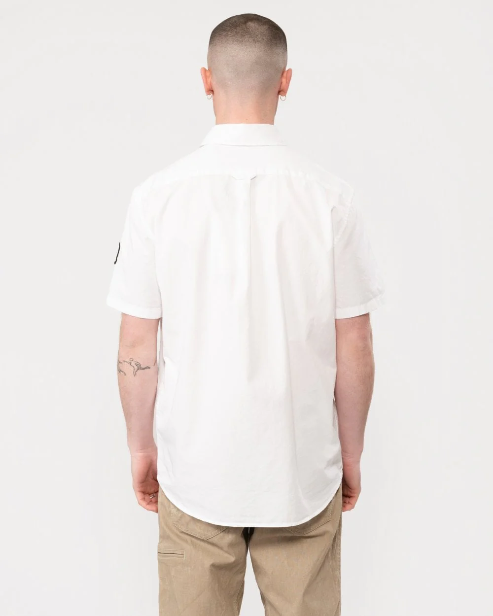 Belstaff Scale Mens Short Sleeve Shirt - White - Image 2
