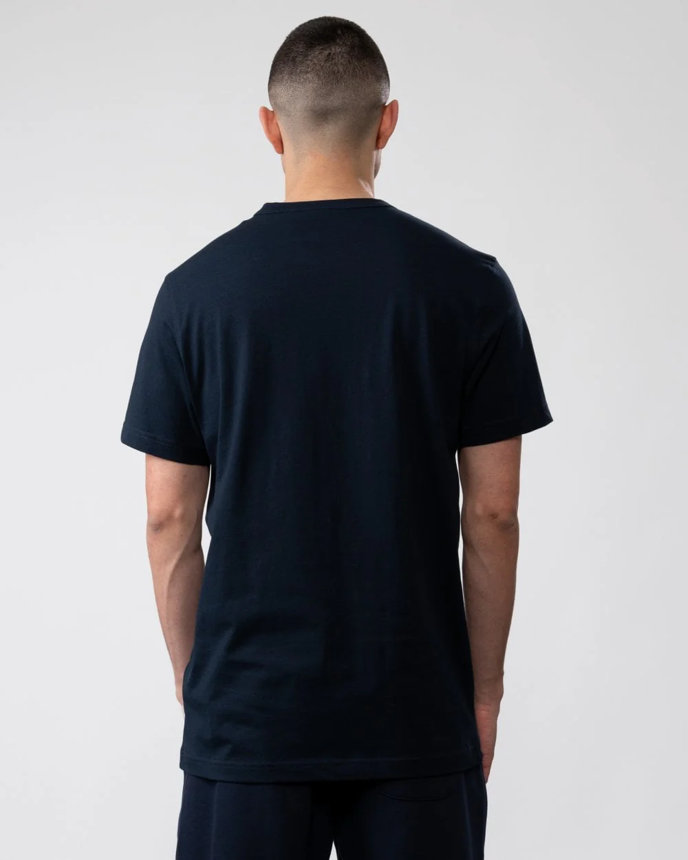 Belstaff Short Sleeved Mens Logo Patch T-Shirt - Dark Ink - Image 4
