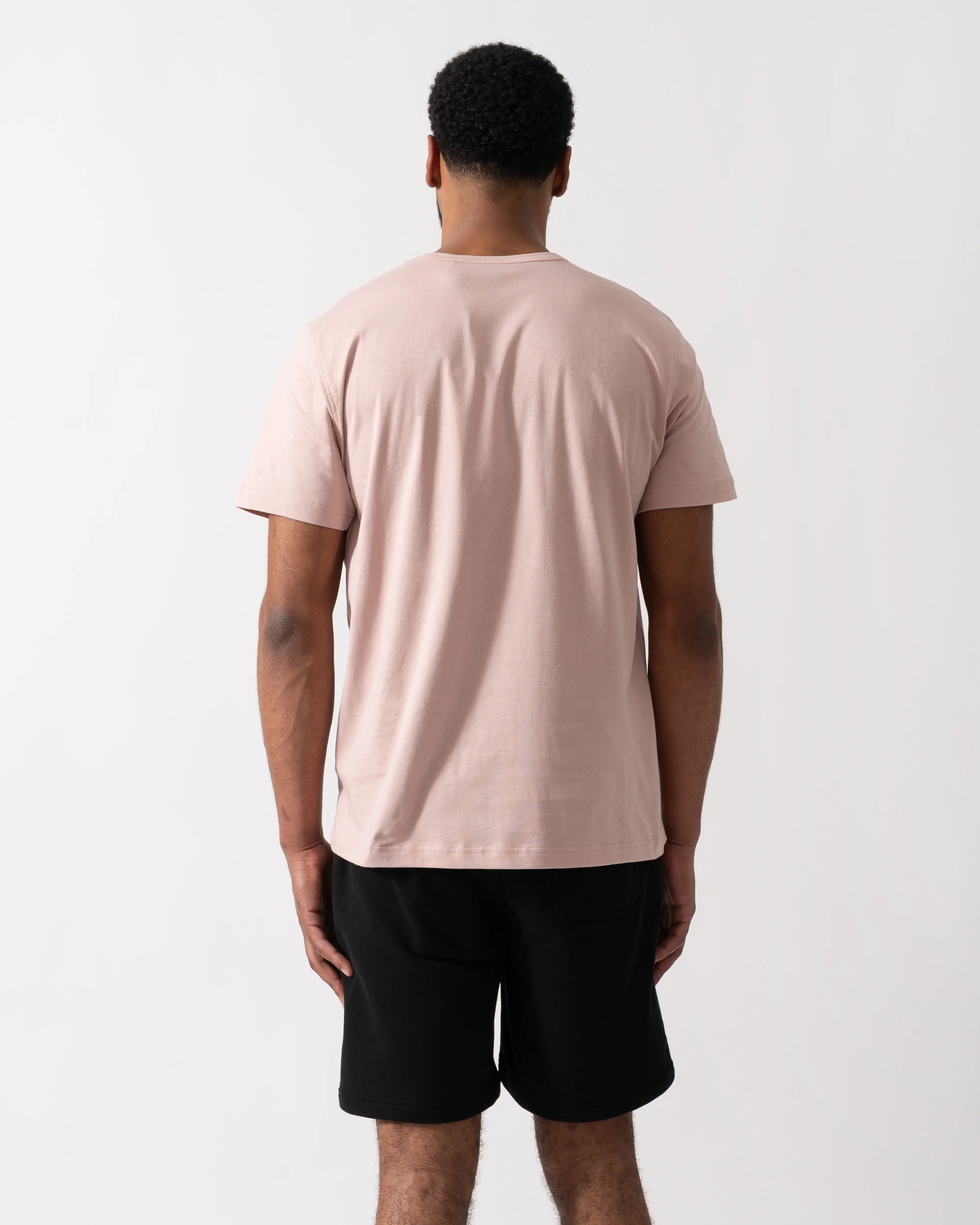 Belstaff Short Sleeved Mens Logo Patch T-Shirt - Dusk Pink - Image 4