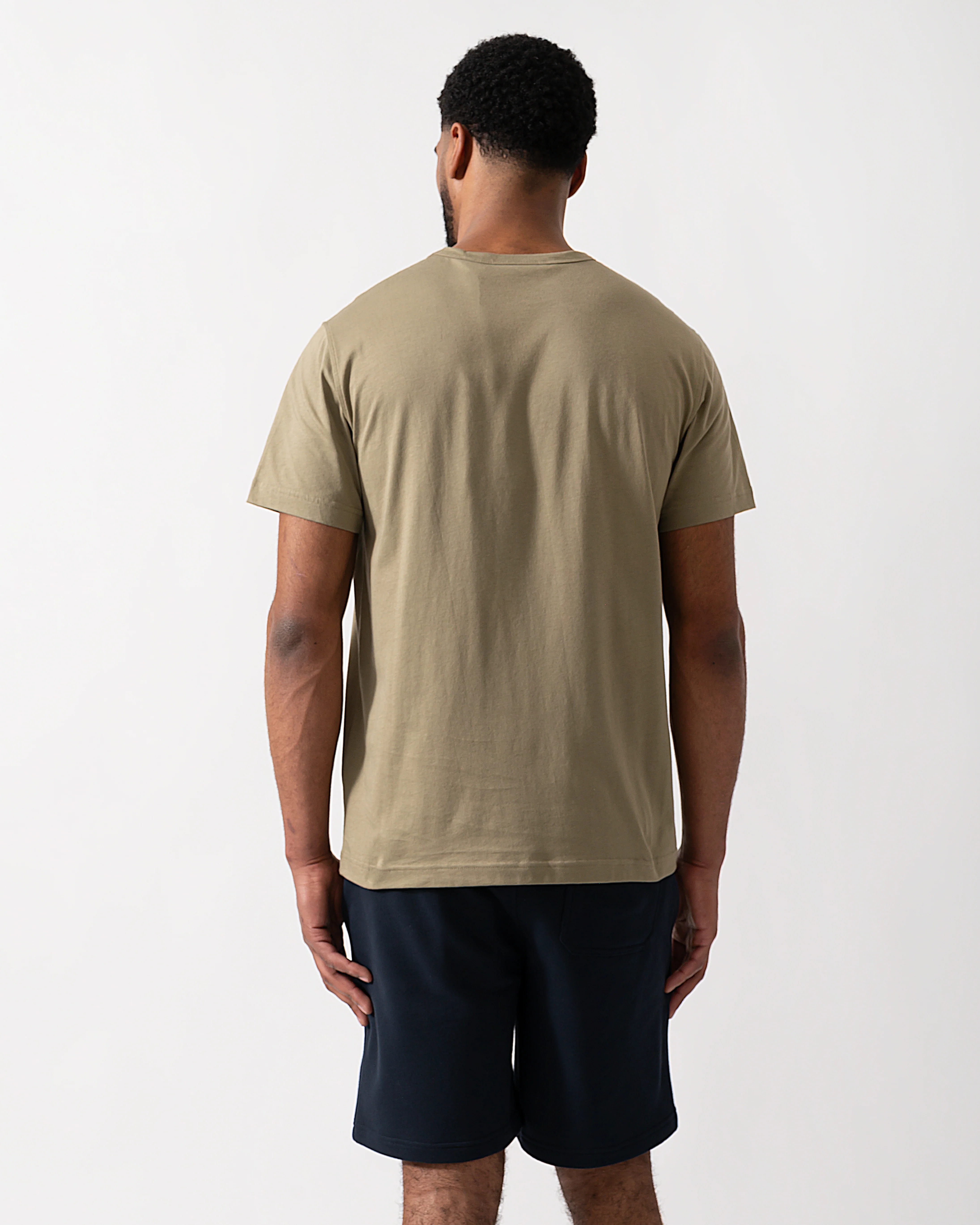 Belstaff Mens Short Sleeved Logo Patch T-Shirt - Fatigue Green - Image 4