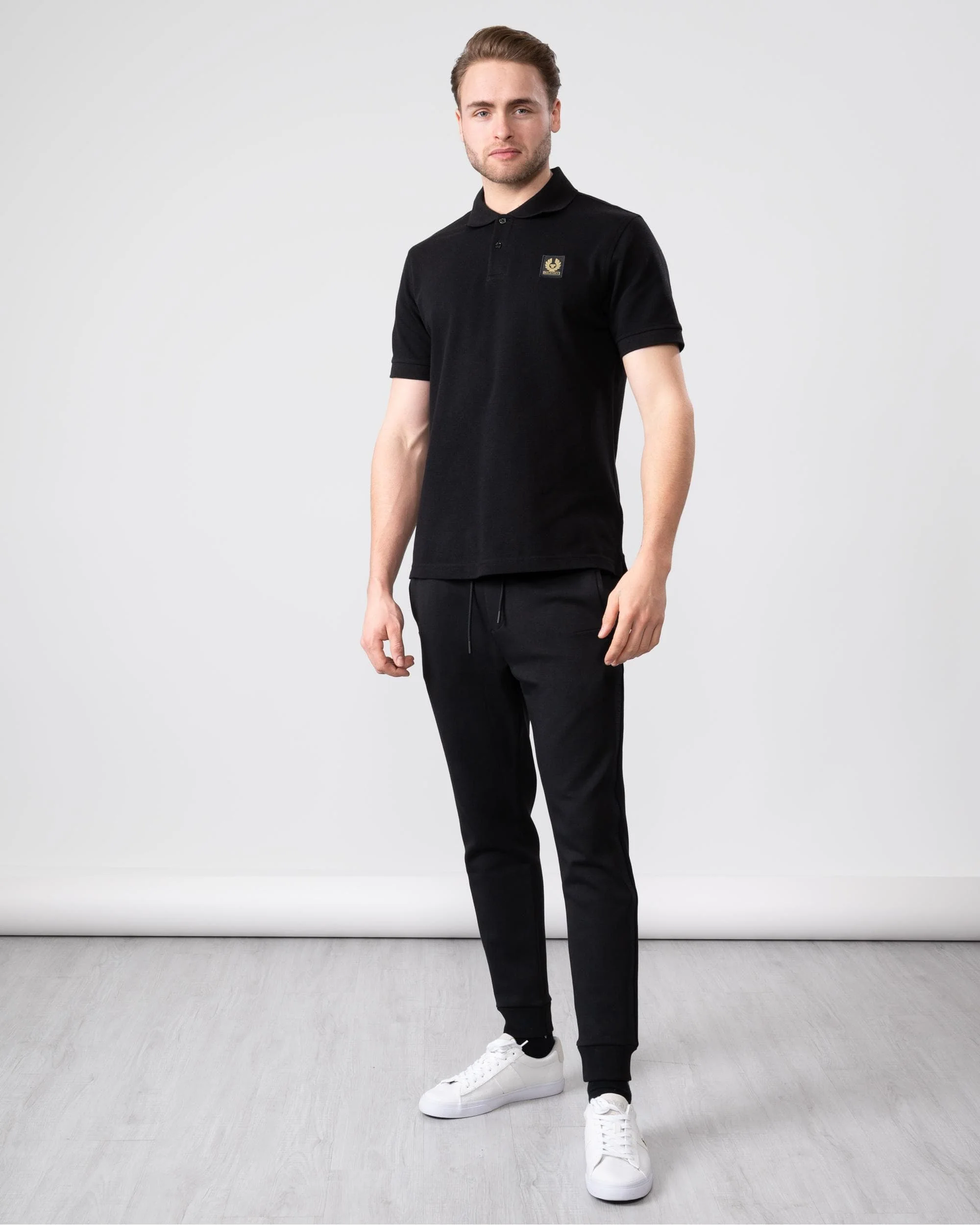 Belstaff Short Sleeved Mens Polo - Black - Image 3