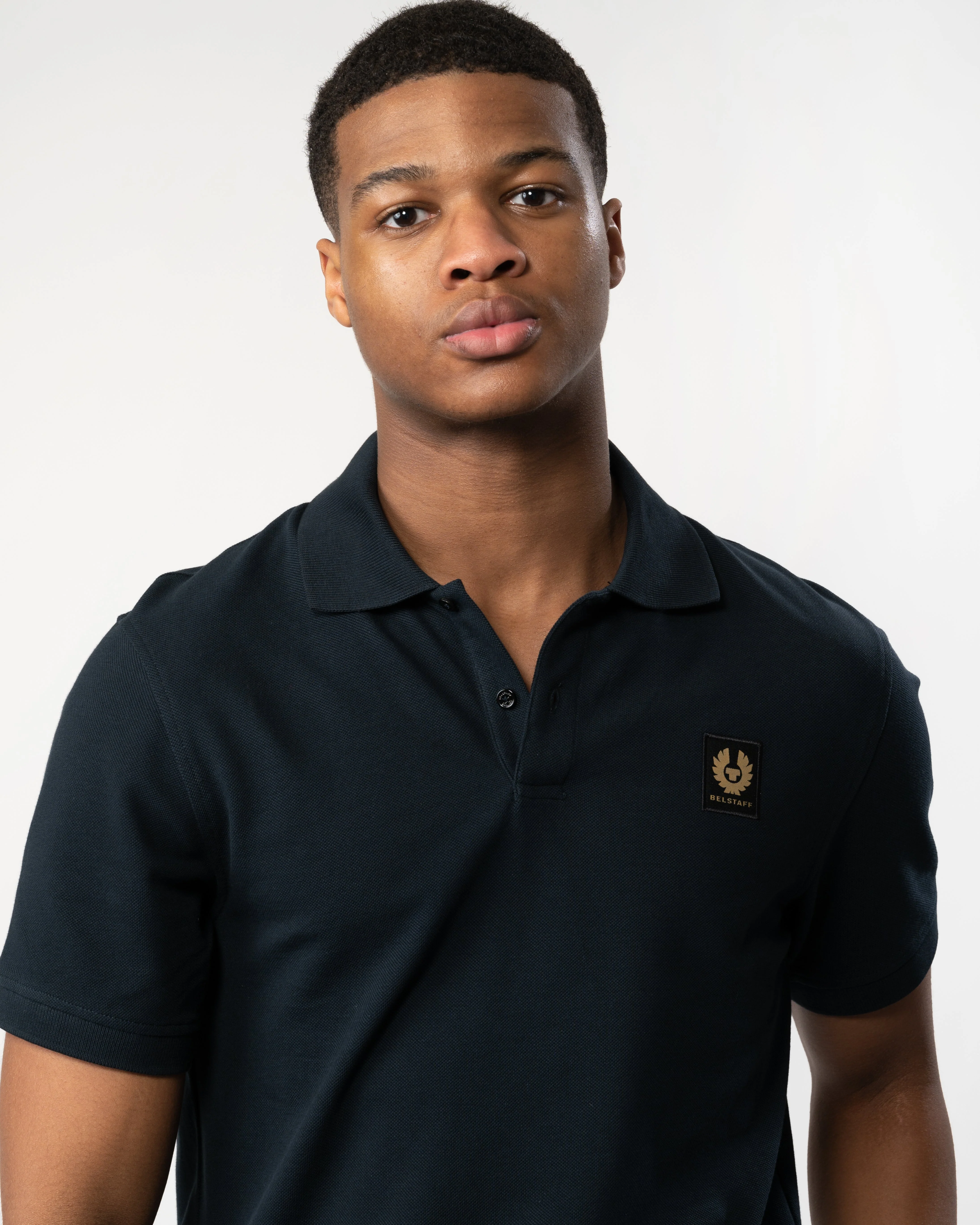 Belstaff Short Sleeved Mens Polo - Dark Ink - Image 2