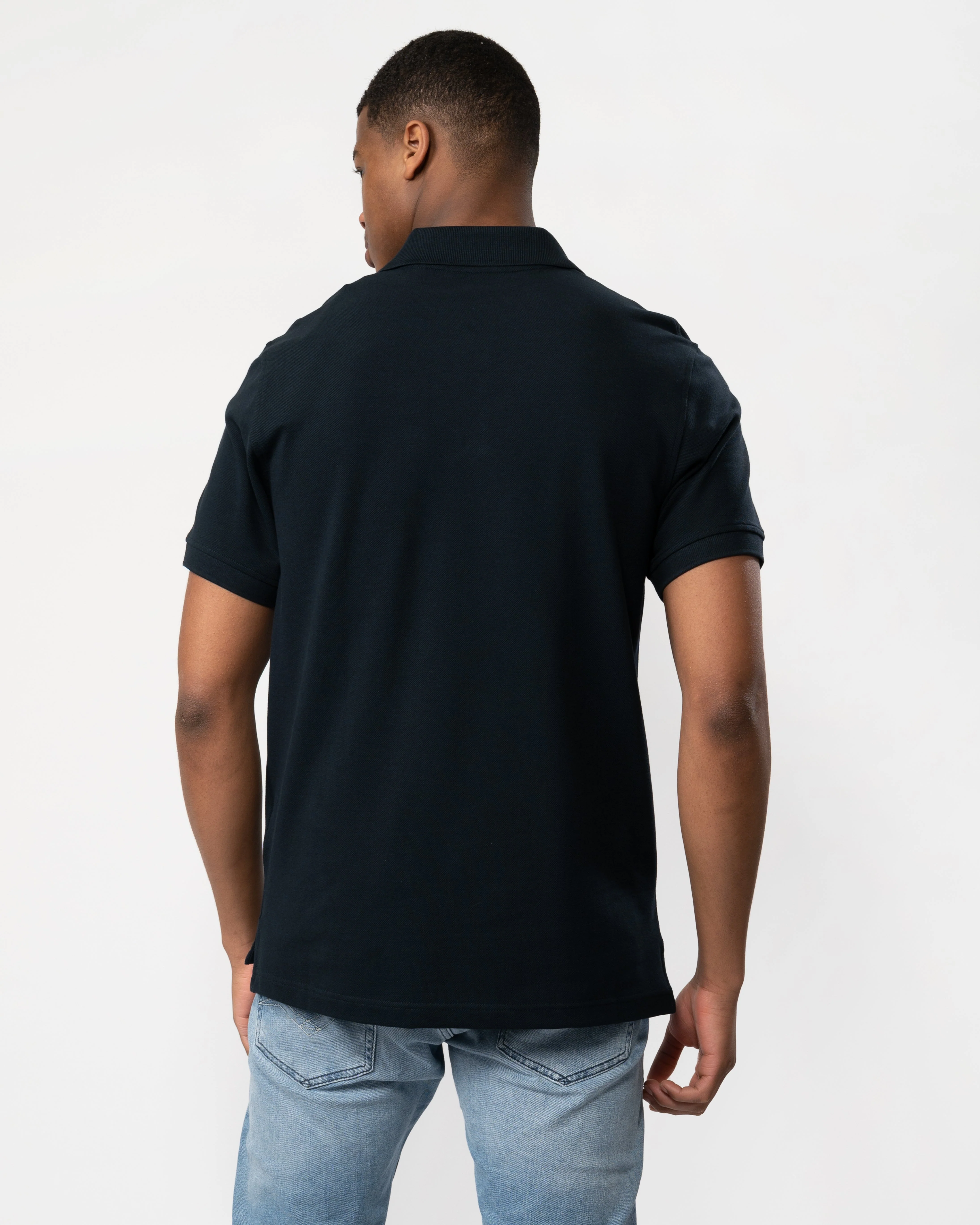 Belstaff Short Sleeved Mens Polo - Dark Ink - Image 4