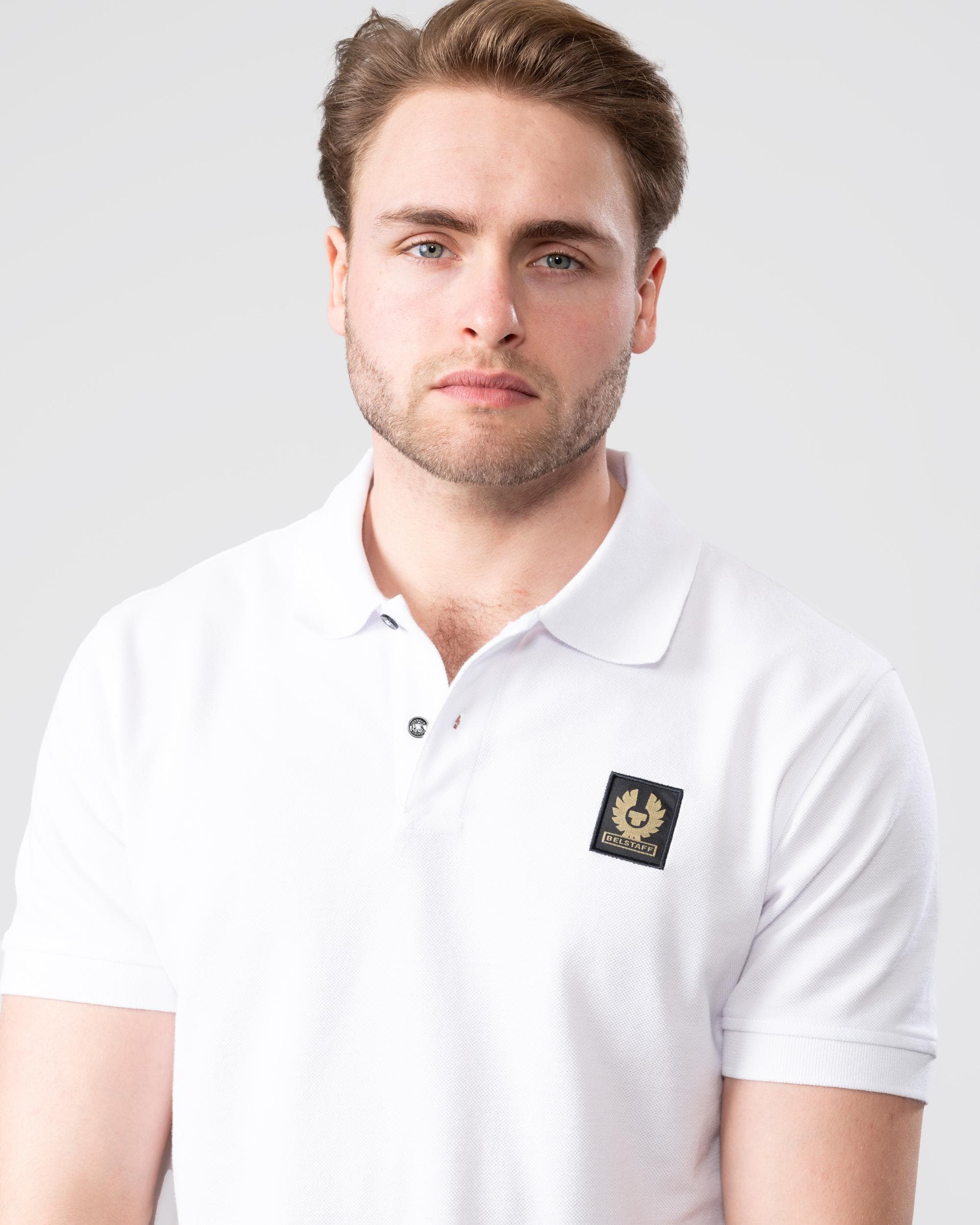 Belstaff Short Sleeved Mens Polo - White - Image 2