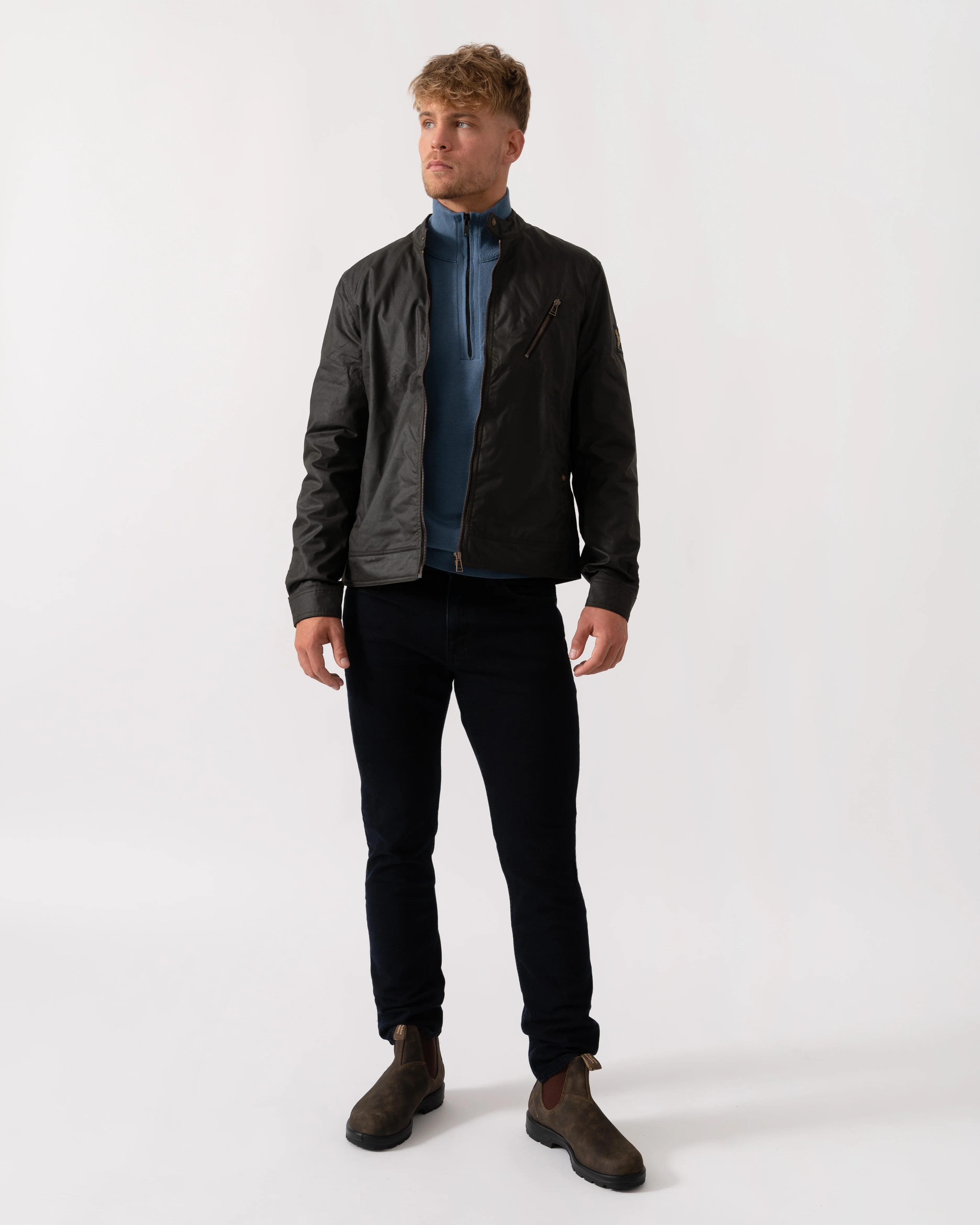 Belstaff Sideline Mens Jacket - Faded Olive - Image 2