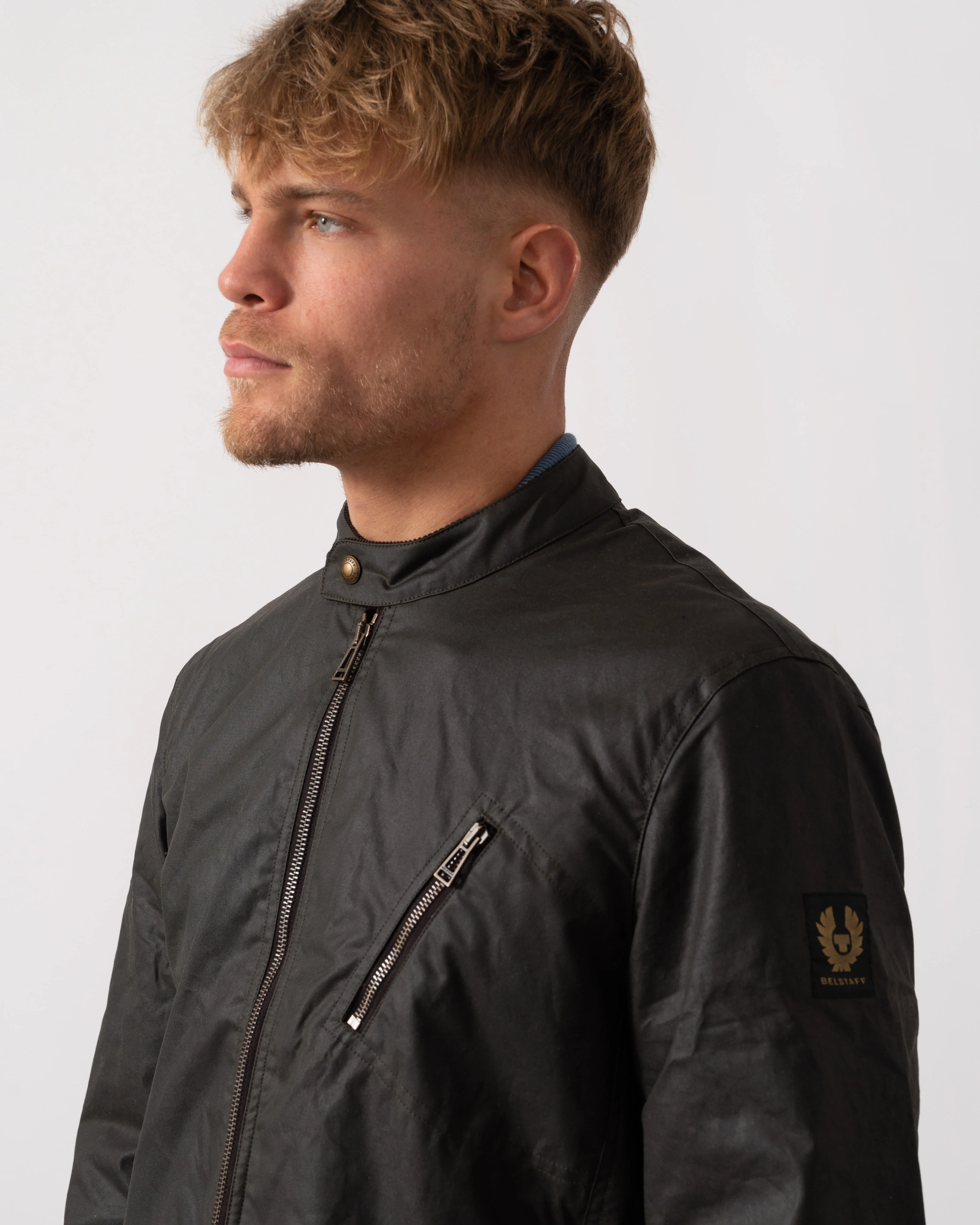 Belstaff Sideline Mens Jacket - Faded Olive - Image 4