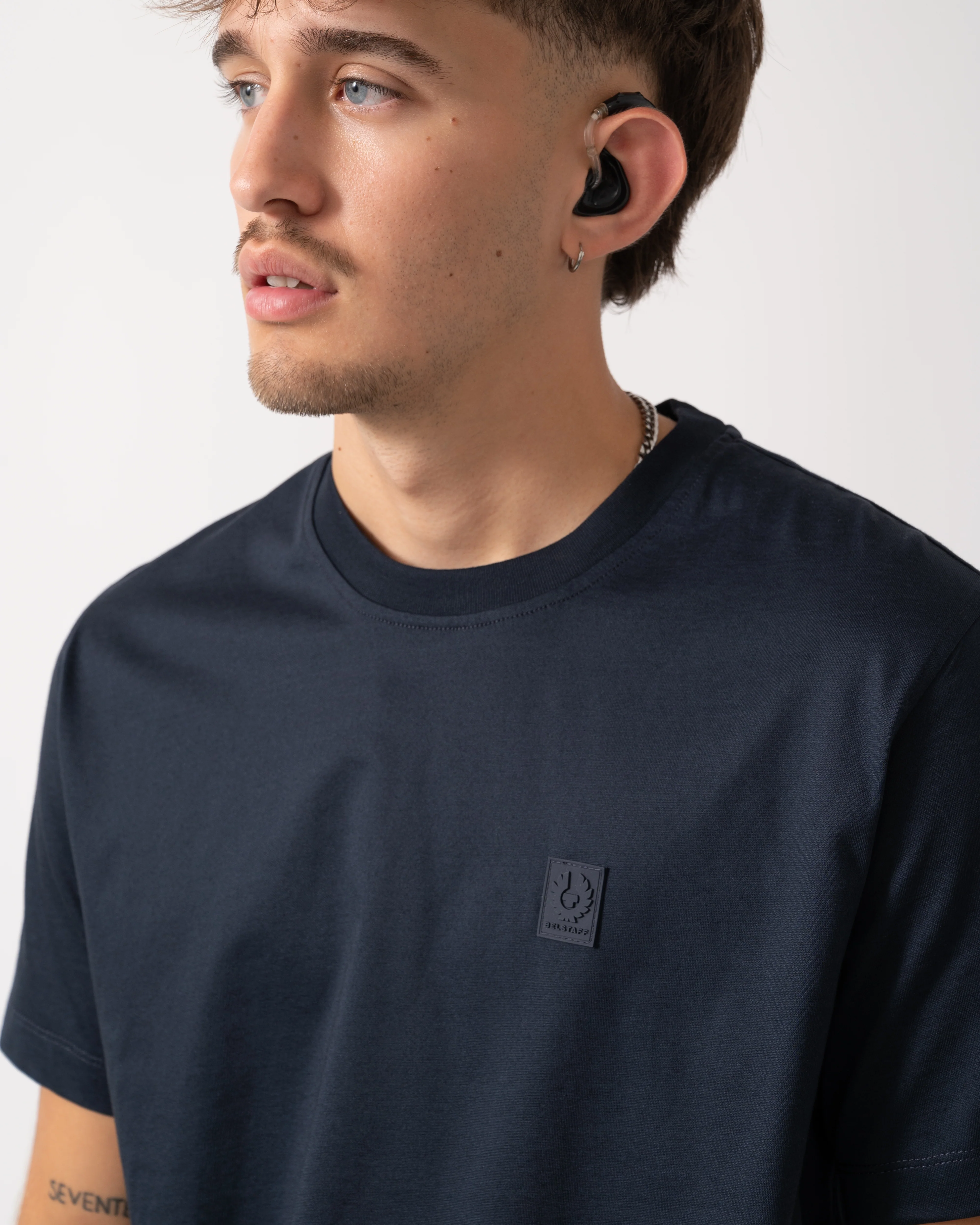 Belstaff Steel Mens T-Shirt - Dark Ink - Image 3