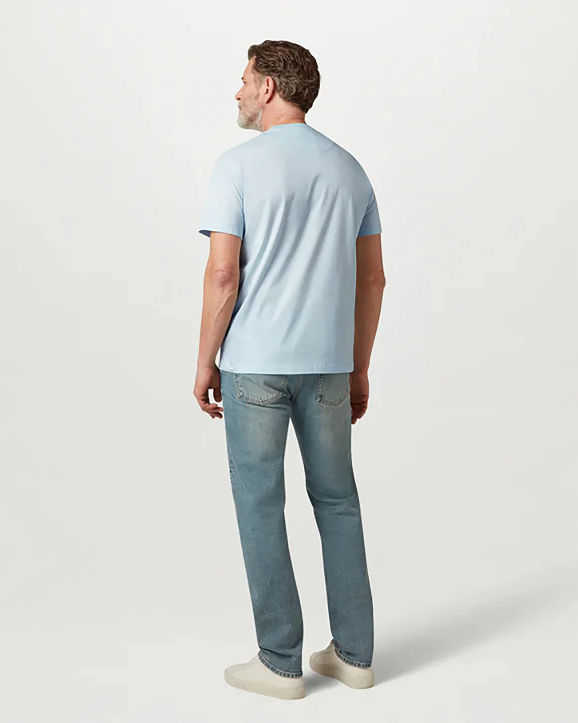 Belstaff Steel Mens T-Shirt - Sky Blue - Image 2