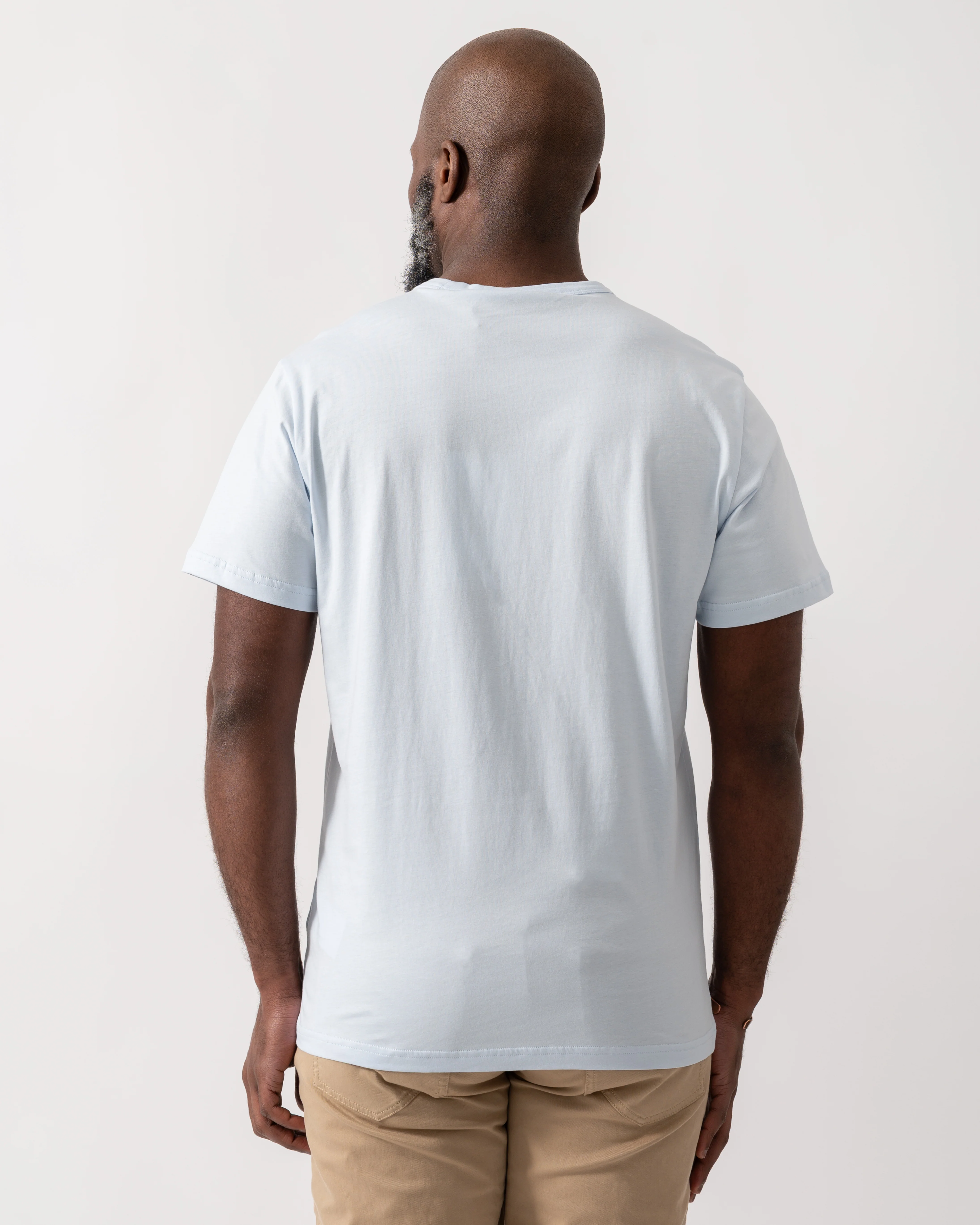 Belstaff Surface Mens T-Shirt - Sky Blue - Image 4