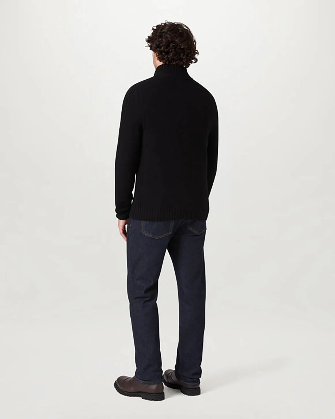 Belstaff Watch Mens Quarter Zip Jumper - Black - Image 3