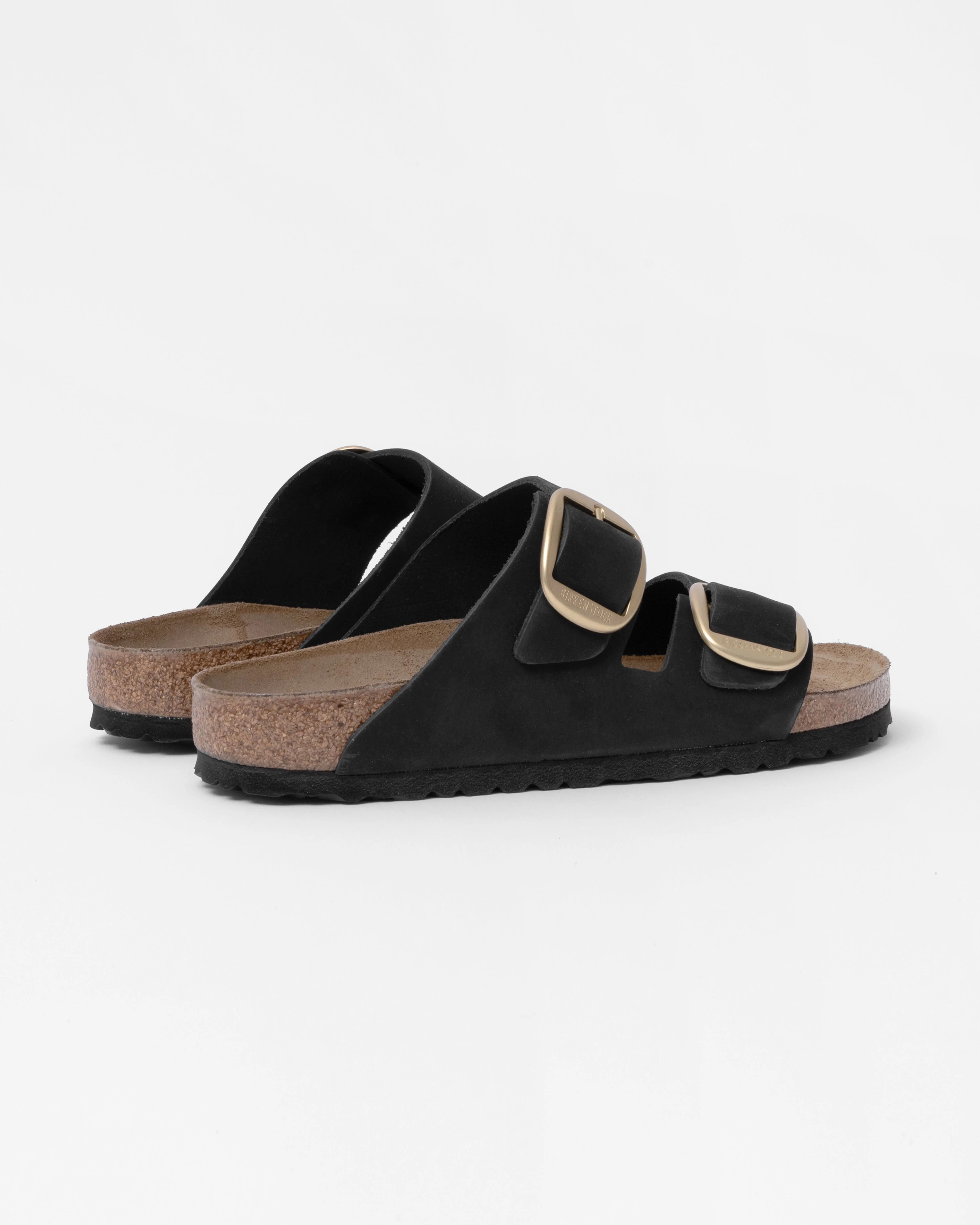 Birkenstock Arizona Big Buckle Nubuck Womens Sandals - Black - Image 4