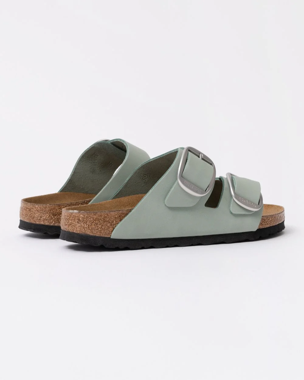 Birkenstock Arizona Big Buckle Nubuck Womens Sandals - Pure Sage - Image 3