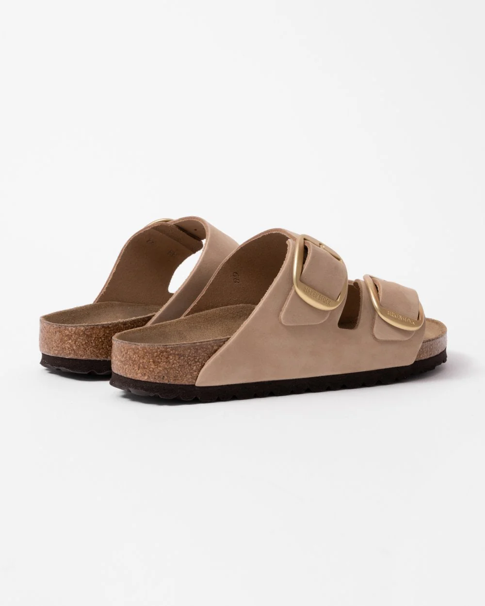 Birkenstock Arizona Big Buckle Womens Nubuck Leather Sandals - Sandcastle - Image 3
