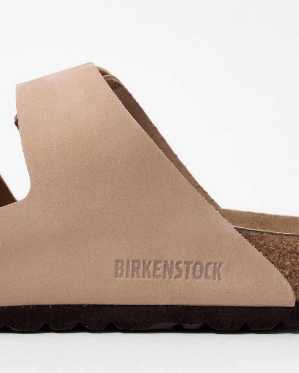 Birkenstock Arizona Big Buckle Womens Nubuck Leather Sandals - Sandcastle - Image 5