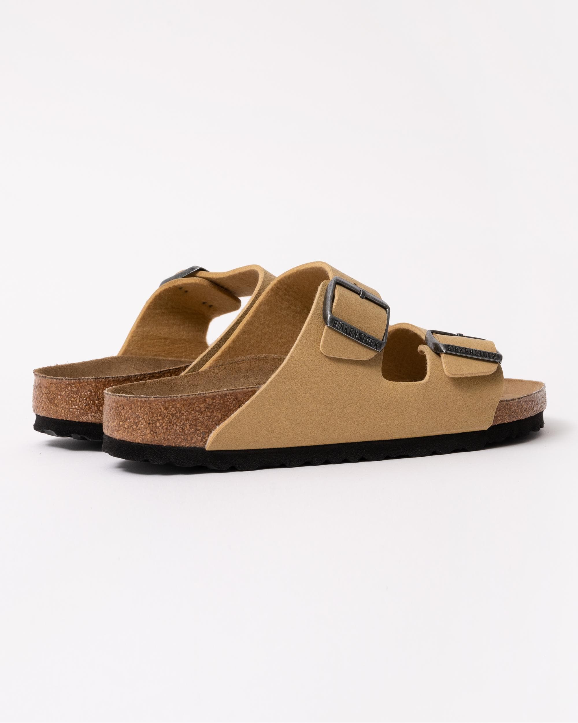 Birkenstock Arizona Birkibuc Womens Sandals - Birkibuc Latte Cream - Image 3