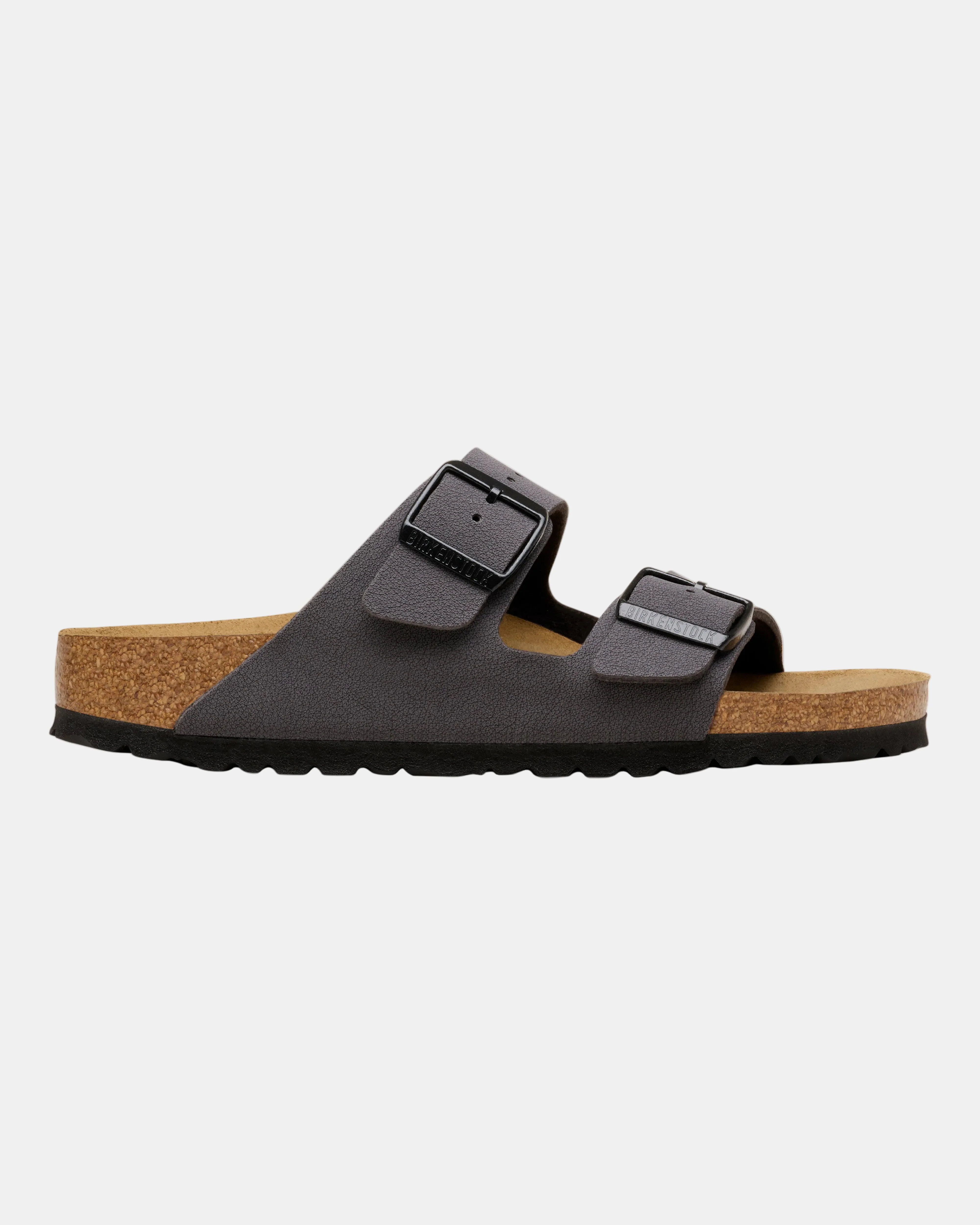 Birkenstock Arizona Birkibuc Womens Sandals - Velvet Gray/Black - Image 3