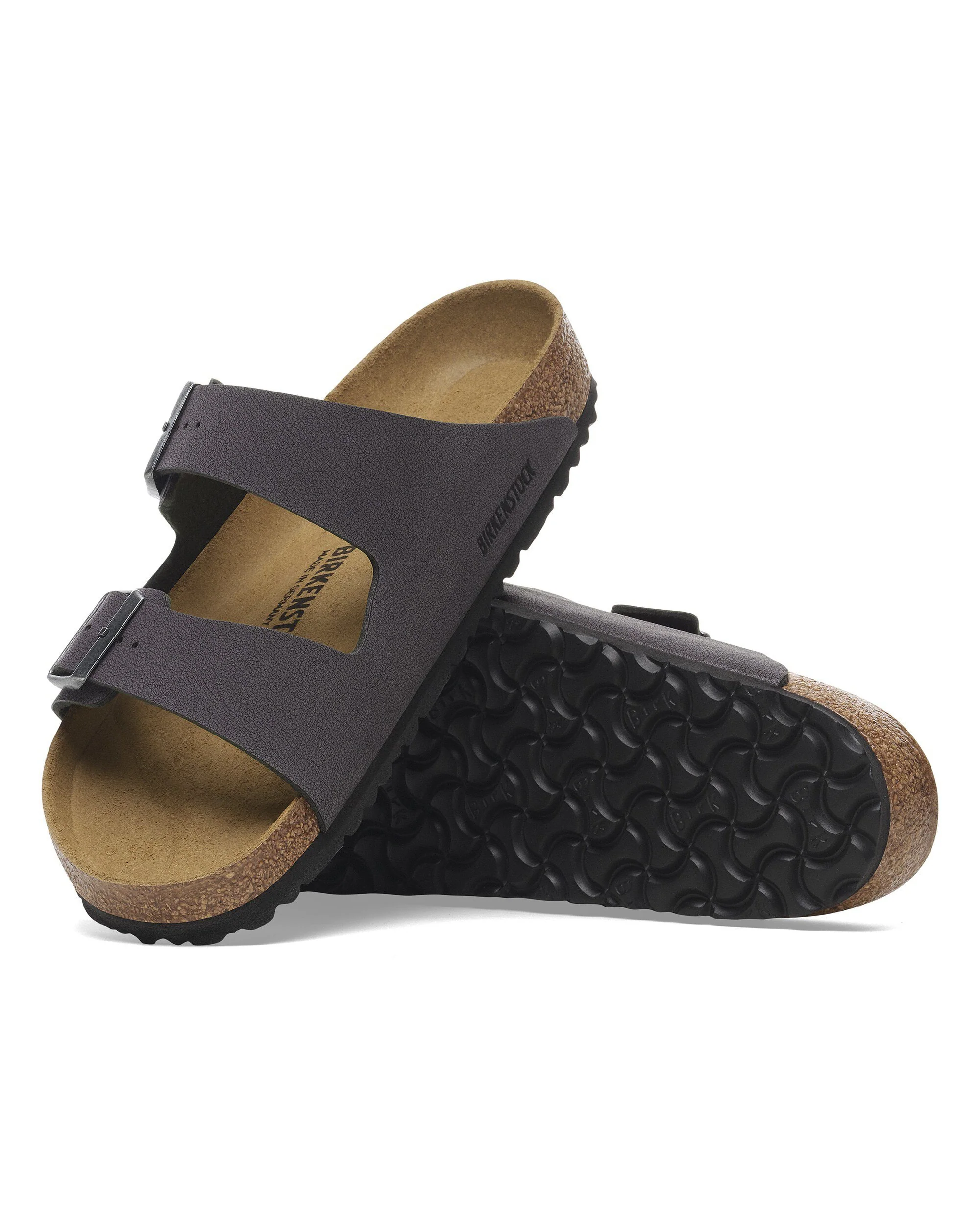 Birkenstock Arizona Birkibuc Mens Sandals Velvet Grey - Image 5