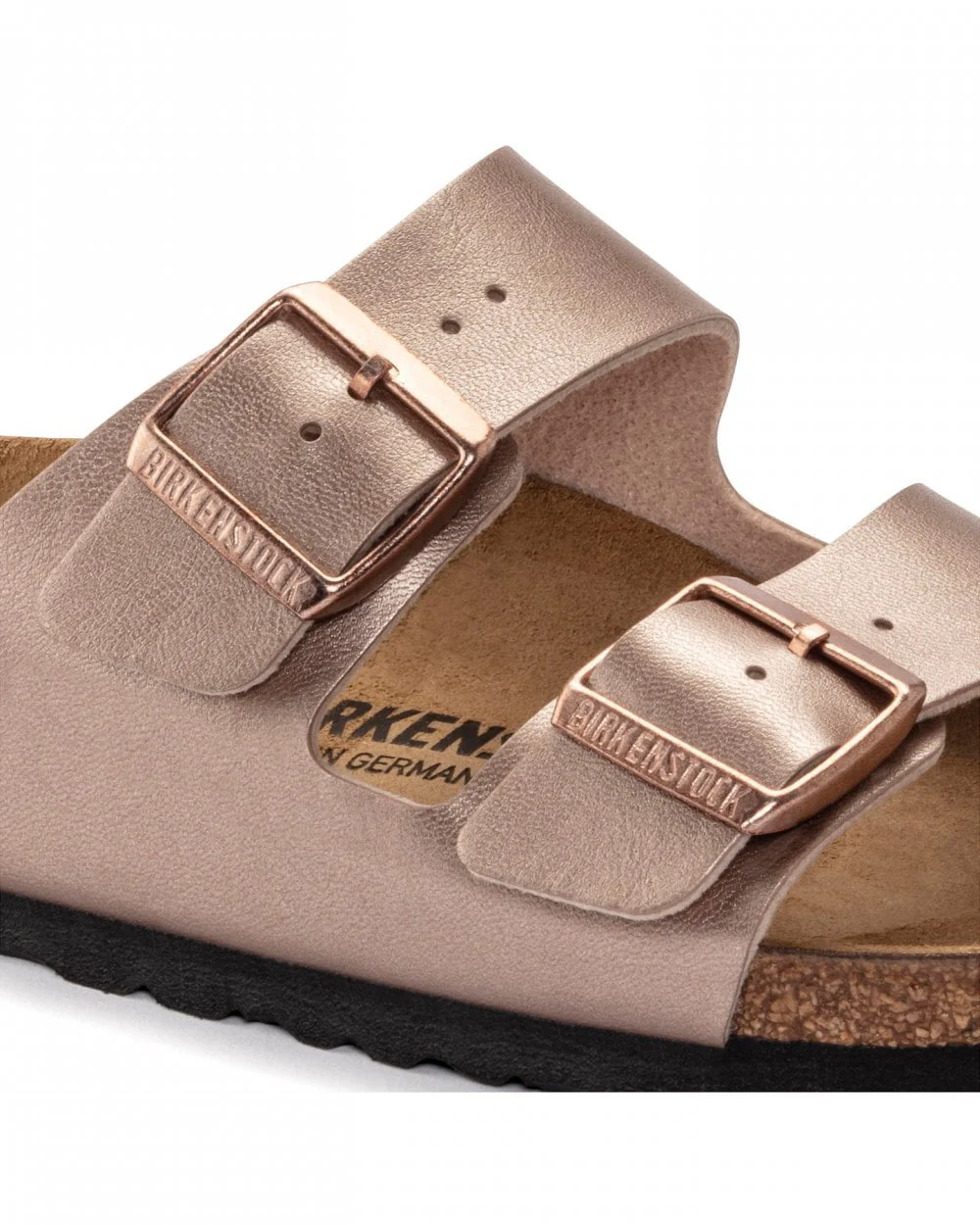 Birkenstock Arizona Birko-Flor Metallic Womens Sandals - Copper - Image 2