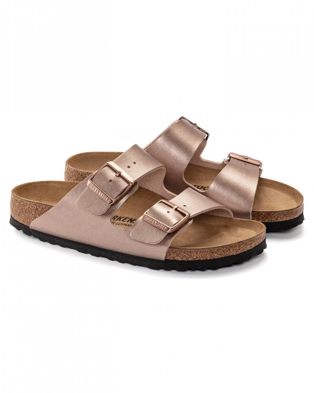 Birkenstock Arizona Birko-Flor Metallic Womens Sandals - Copper - Image 3