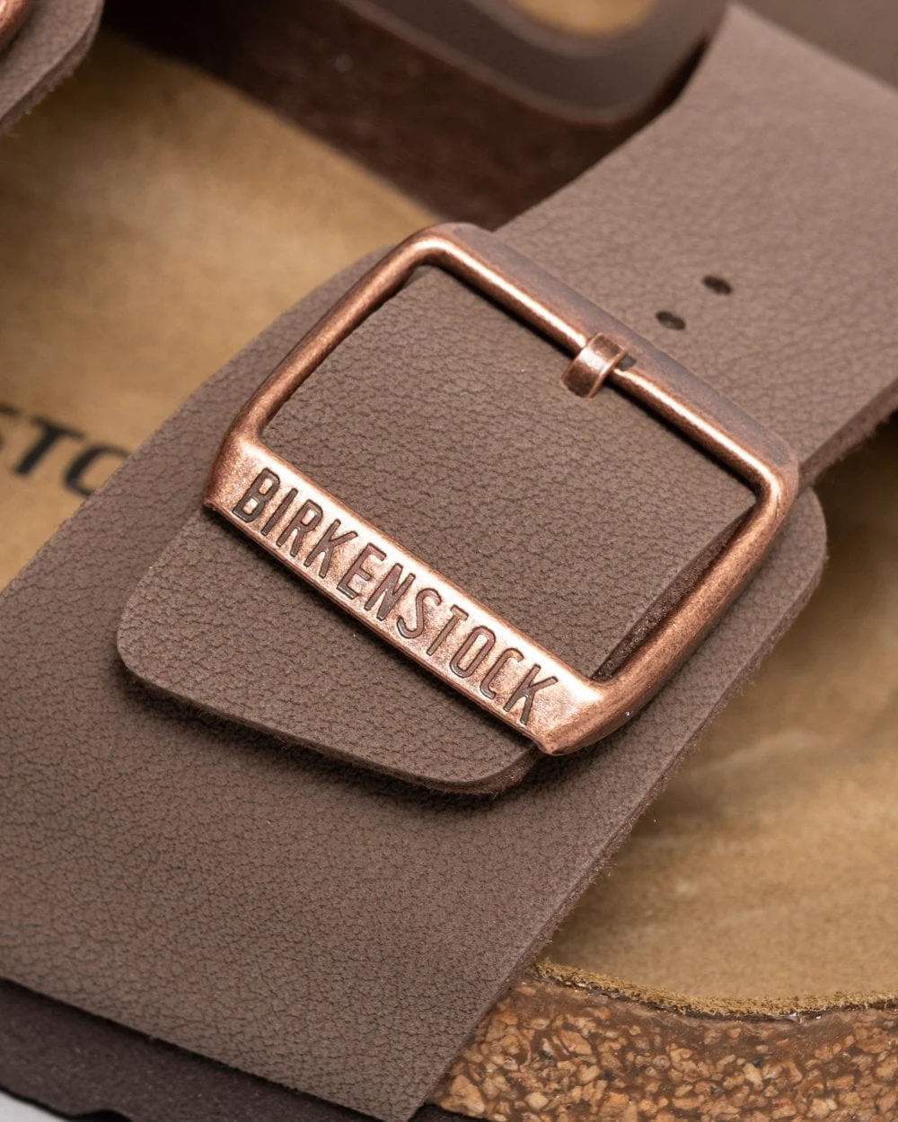 Birkenstock Arizona Birko-Flor Nubuck Unisex Sandals - Mocha - Image 2