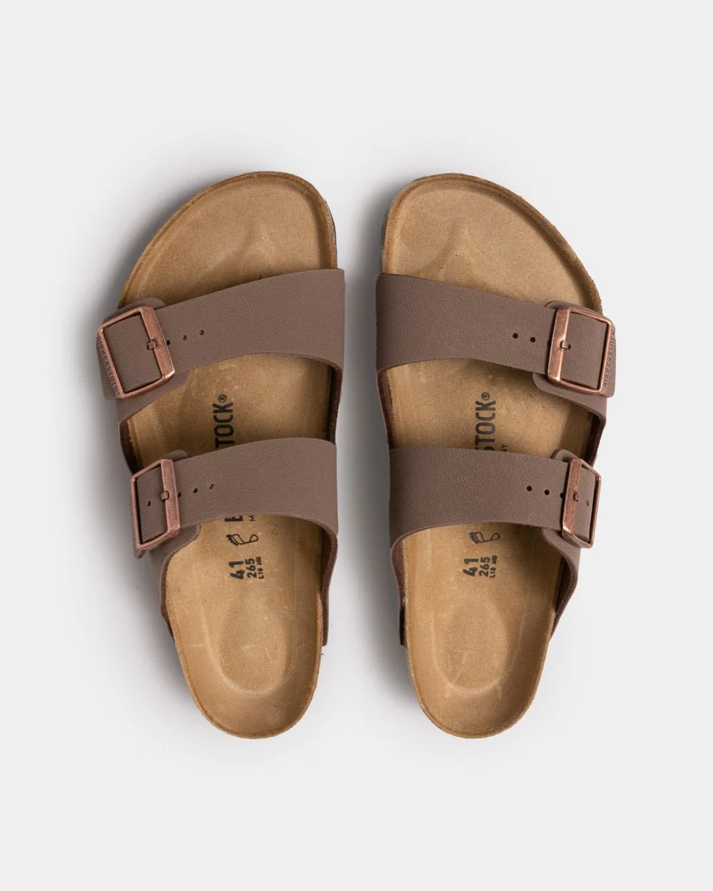 Birkenstock Arizona Birko-Flor Nubuck Unisex Sandals - Mocha - Image 6