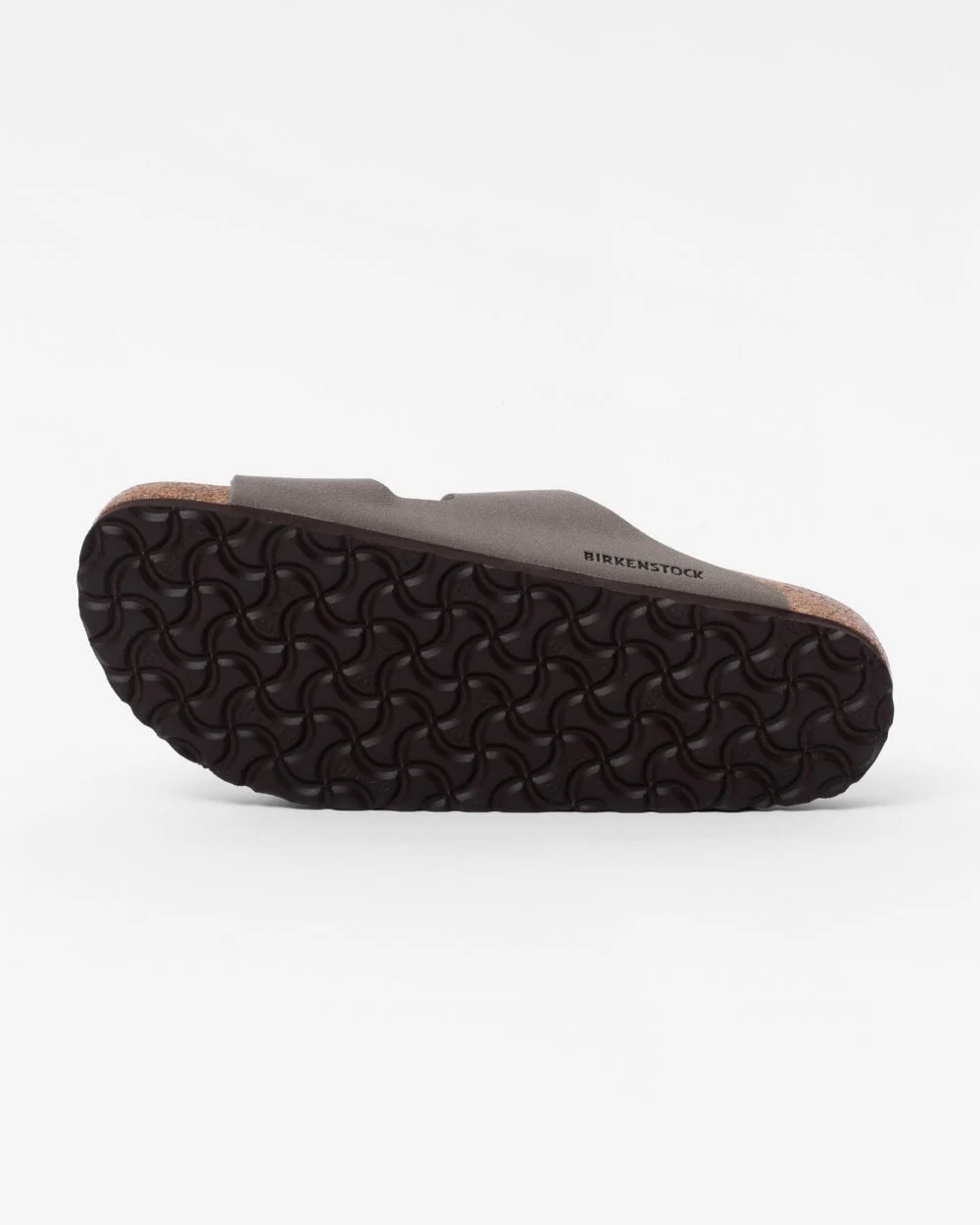 Birkenstock Arizona Birko-Flor Nubuck Womens Sandals - Stone - Image 3