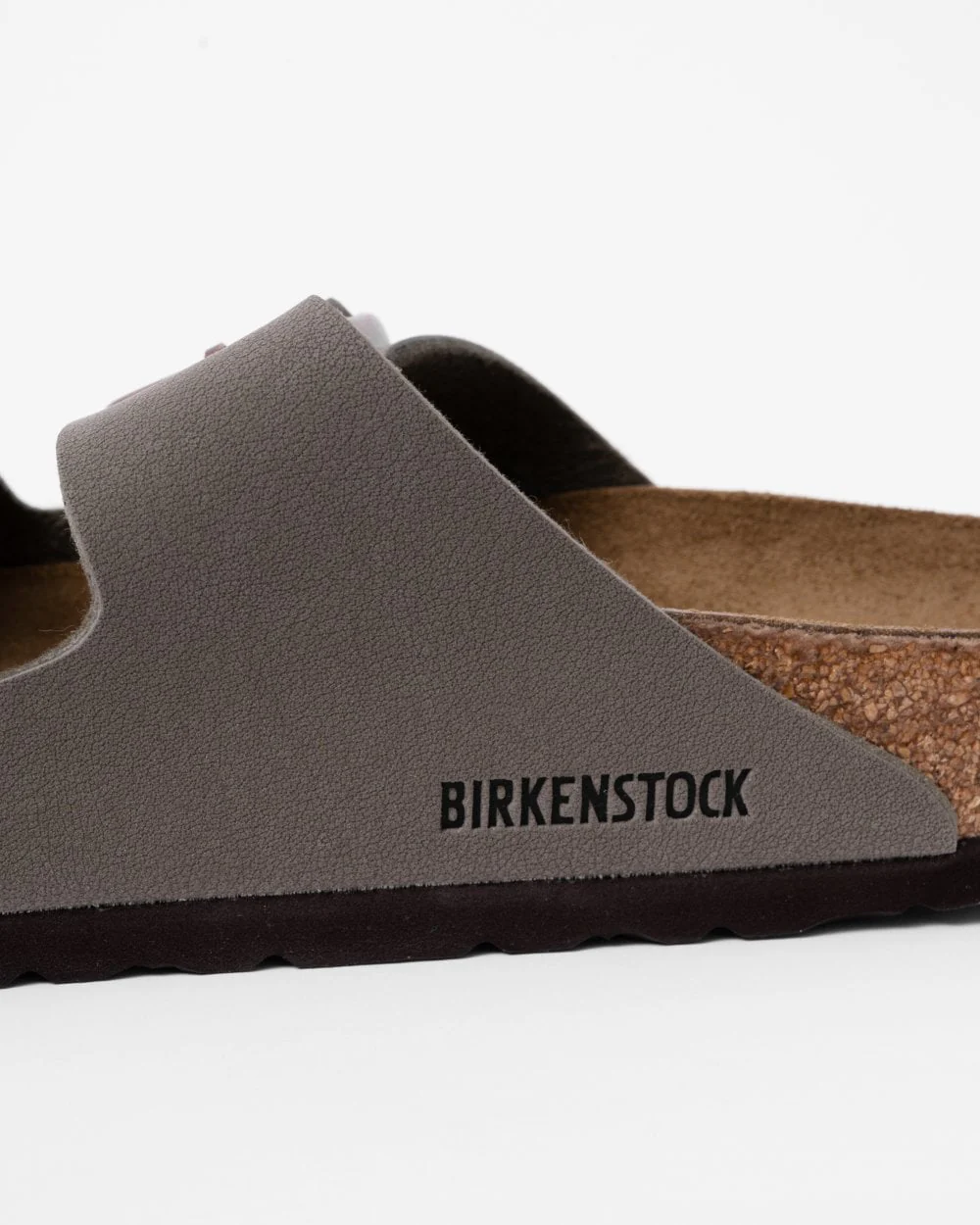 Birkenstock Arizona Birko-Flor Nubuck Womens Sandals - Stone - Image 5