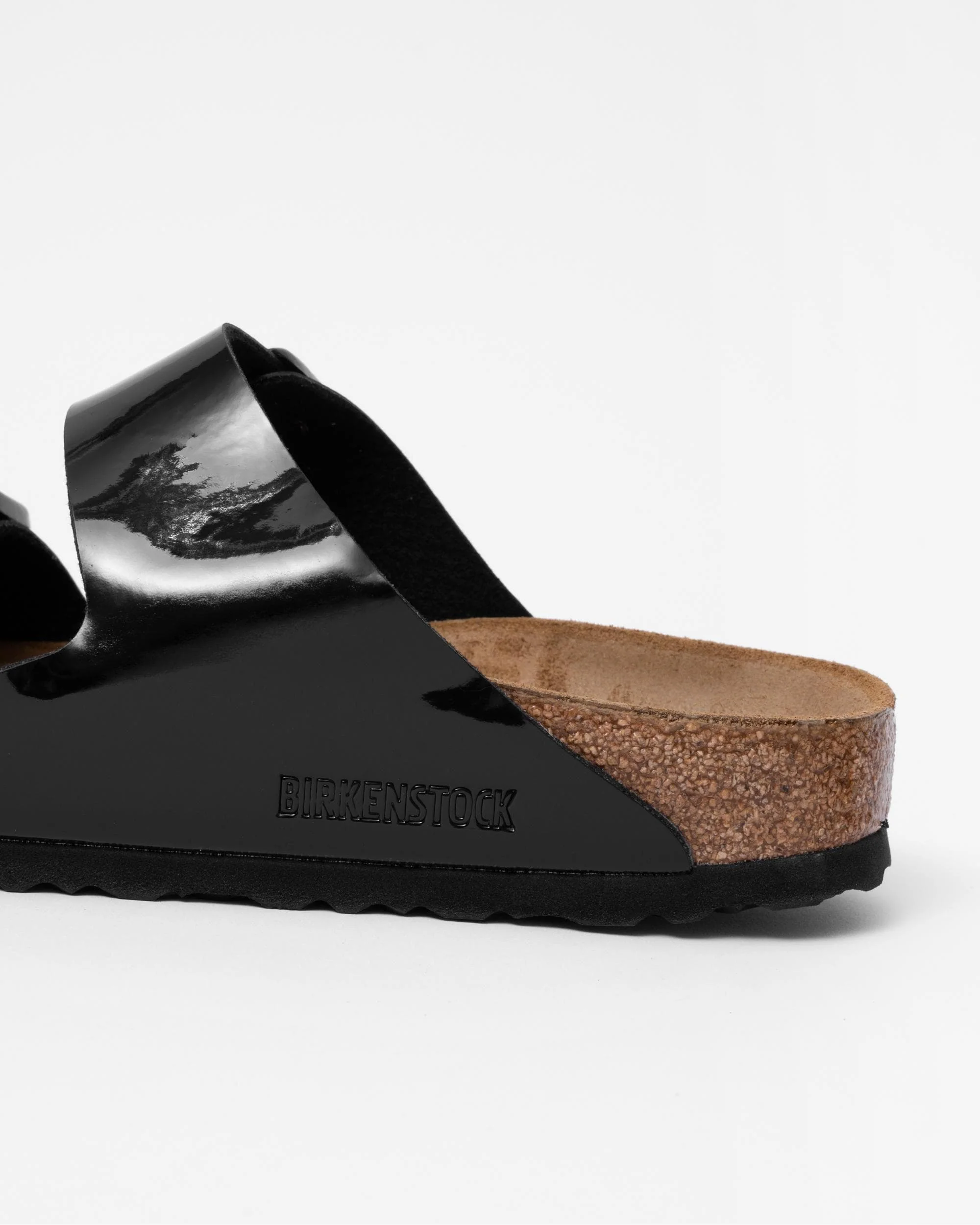 Birkenstock Arizona Birko-Flor Patent Womens Sandals - Black - Image 6
