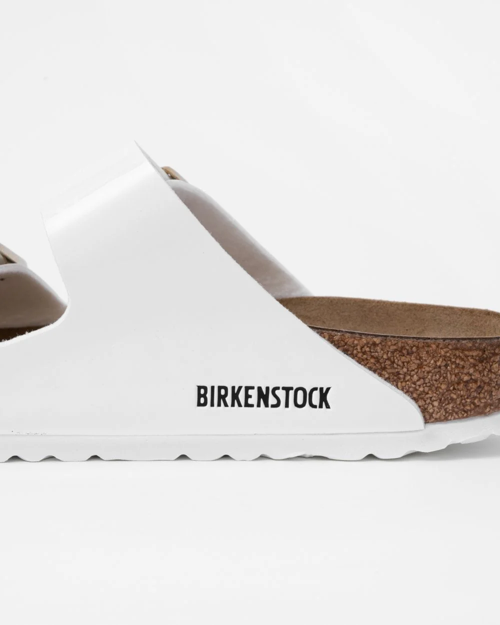 Birkenstock Arizona Birko-Flor Patent Womens Sandals - White - Image 2