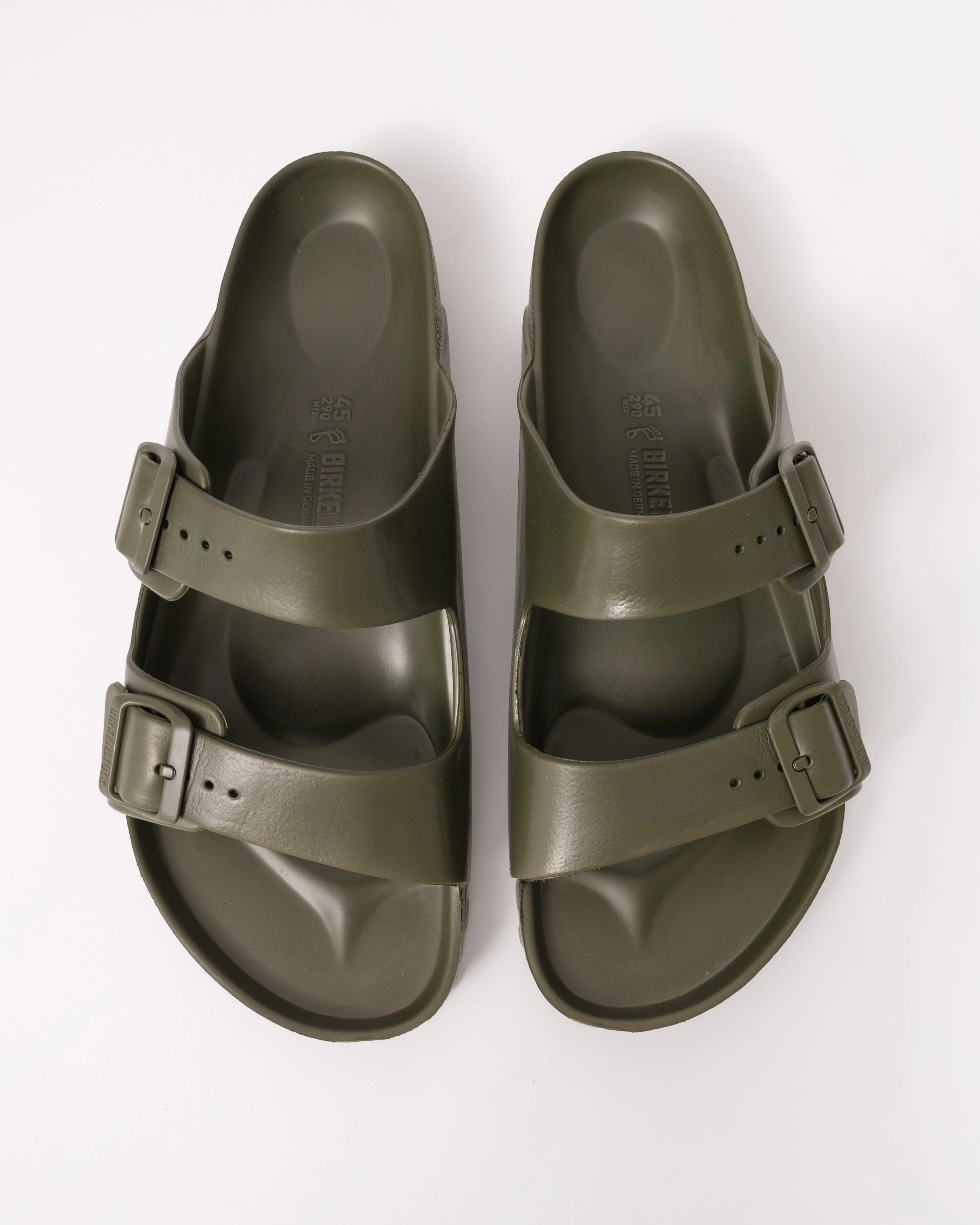 Birkenstock Arizona EVA Mens Slides - Khaki Green - Image 2