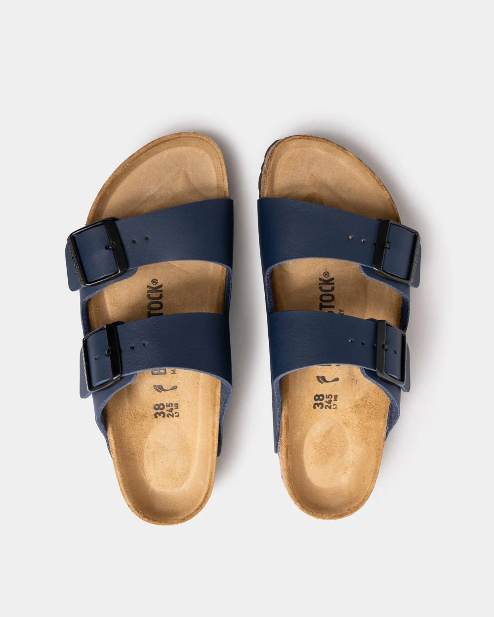 Birkenstock Arizona Narrow Birko-Flor Womens Sandals - Blue - Image 3