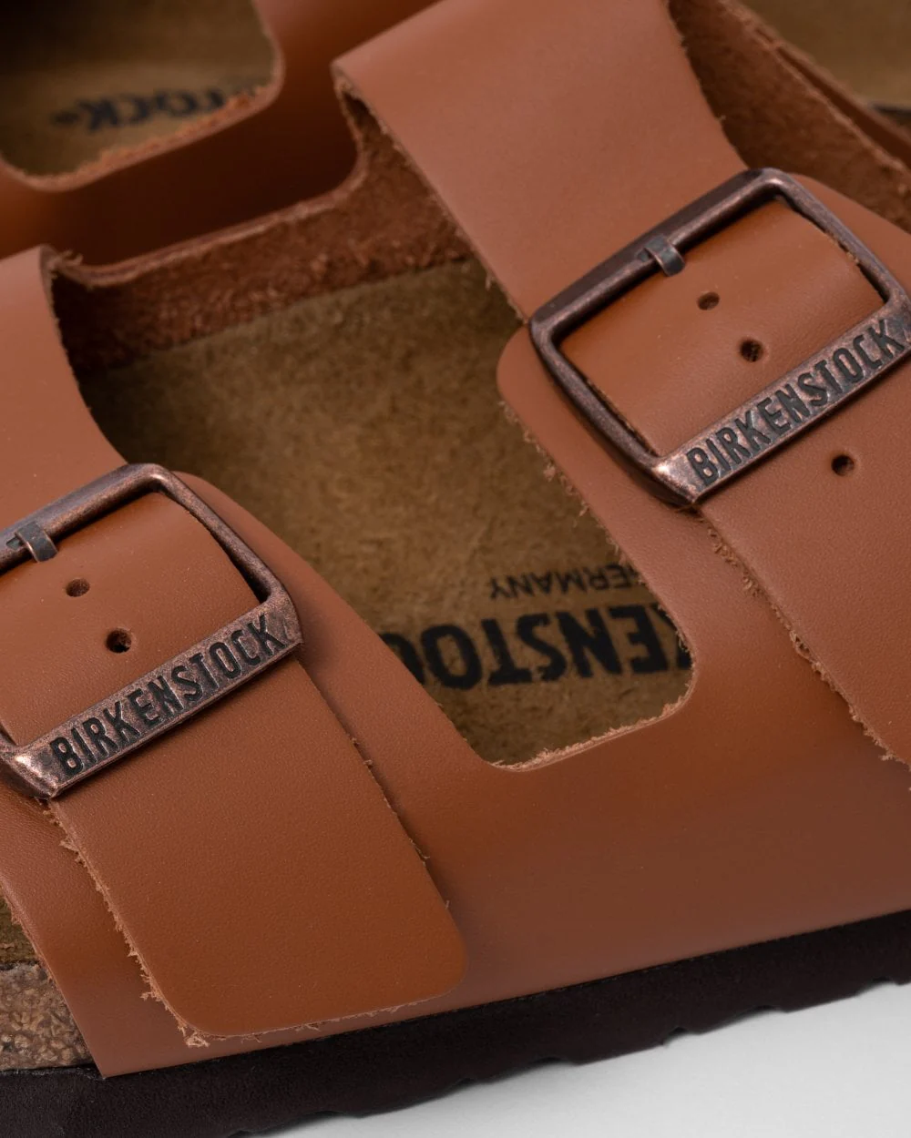 Birkenstock Arizona Natural Leather Unisex Sandals - Image 5