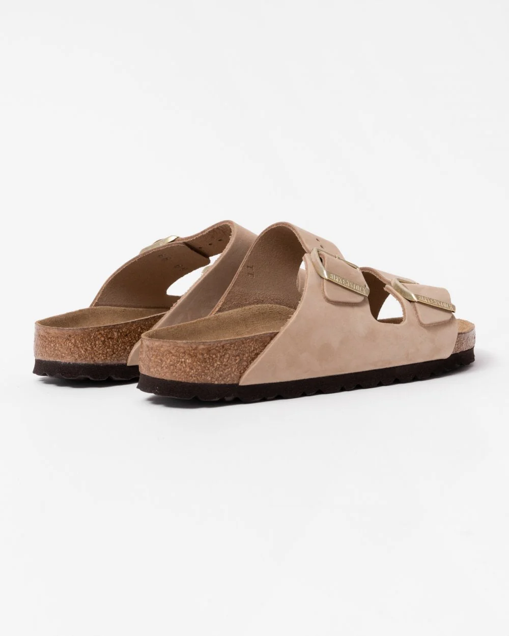 Birkenstock Arizona Nubuck Leather Soft Footbed Womens Sandals - Image 2