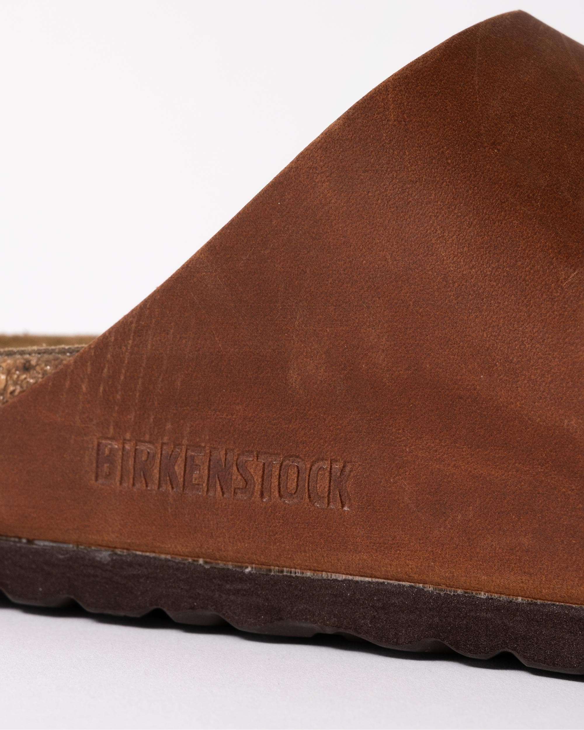 Birkenstock Arizona Oiled Natural Leather Womens Sandals - Cognac - Image 6