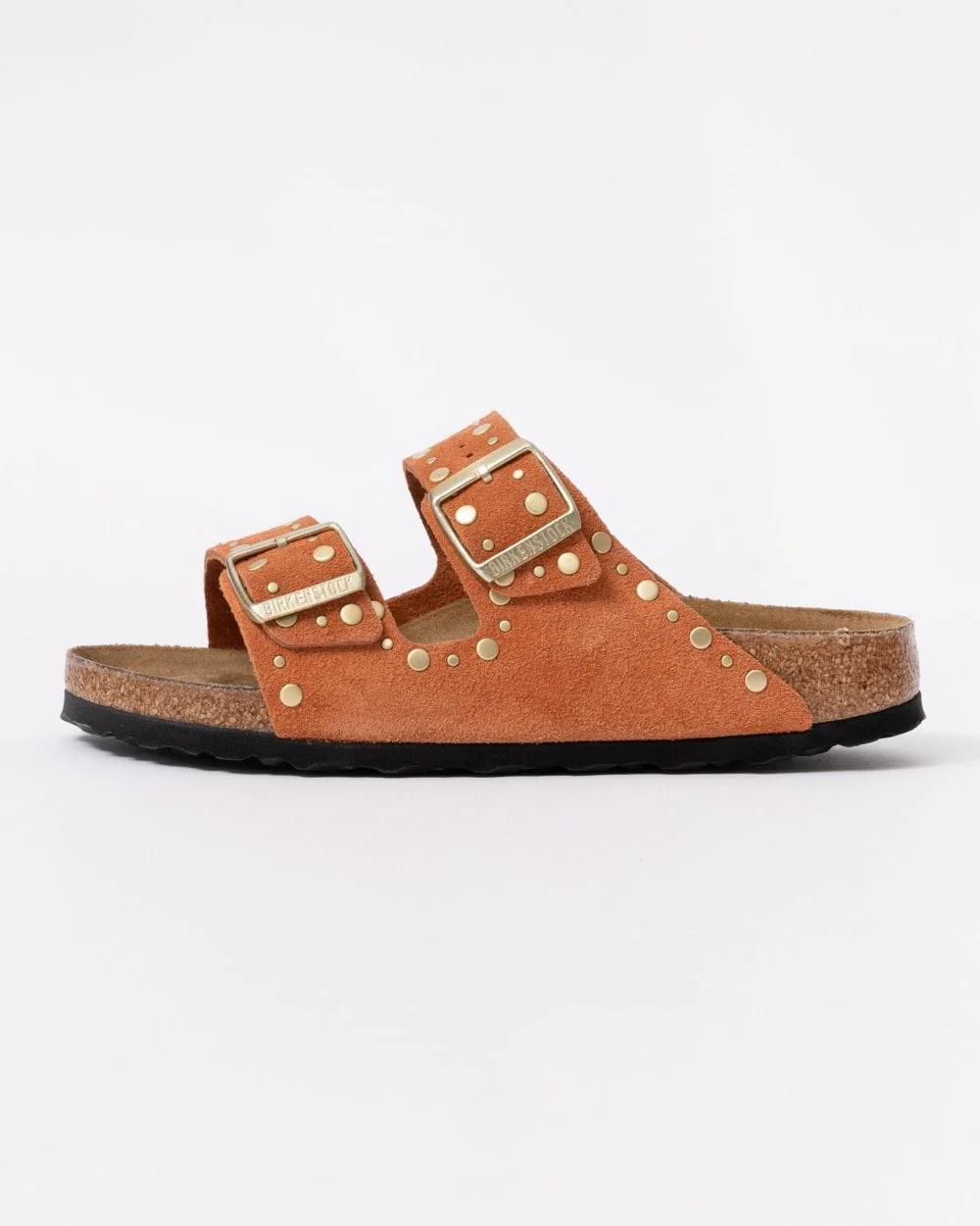 Birkenstock Arizona Rivet Border Womens Suede Leather Sandals - Image 2