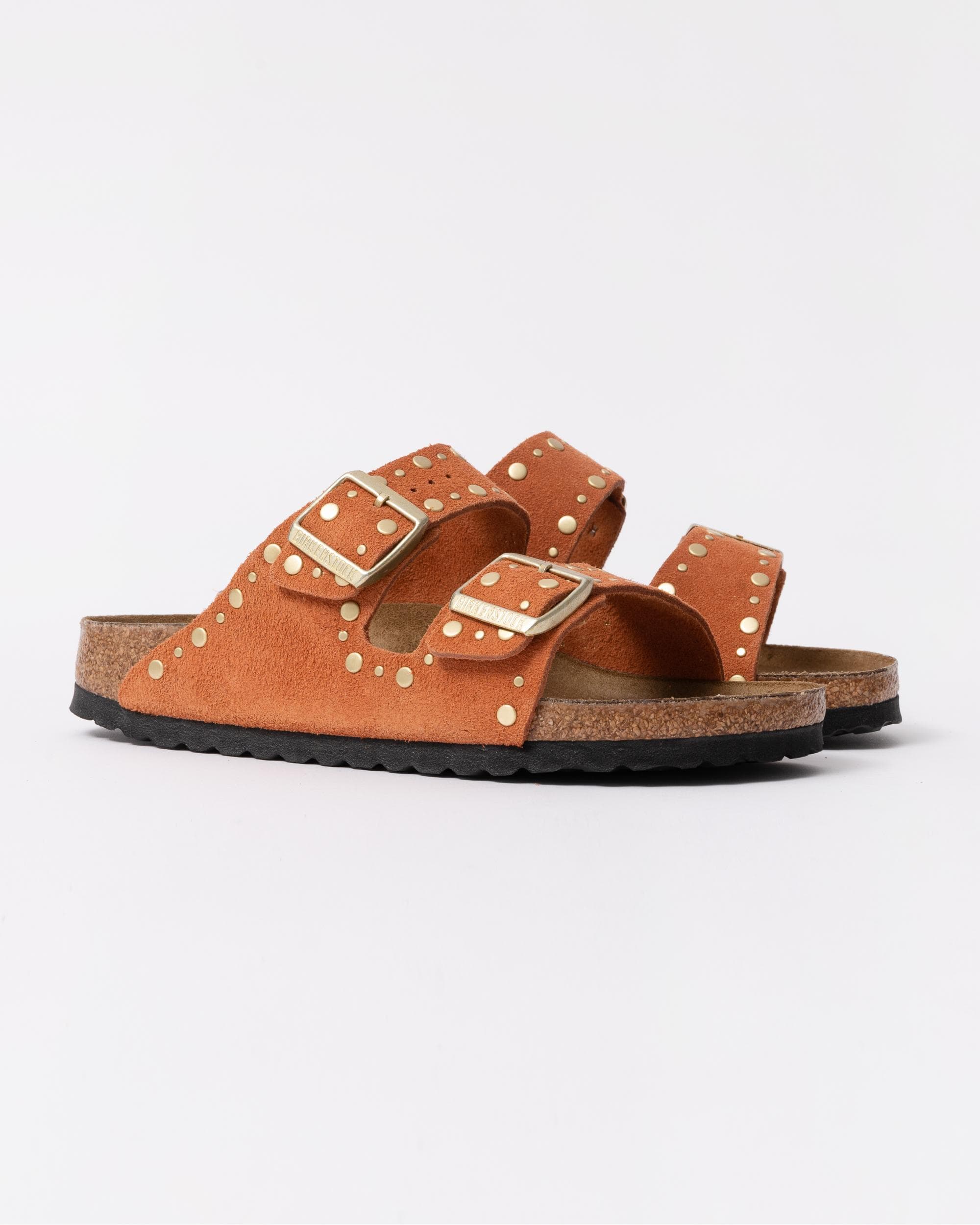 Birkenstock Arizona Rivet Border Womens Suede Leather Sandals - Image 4