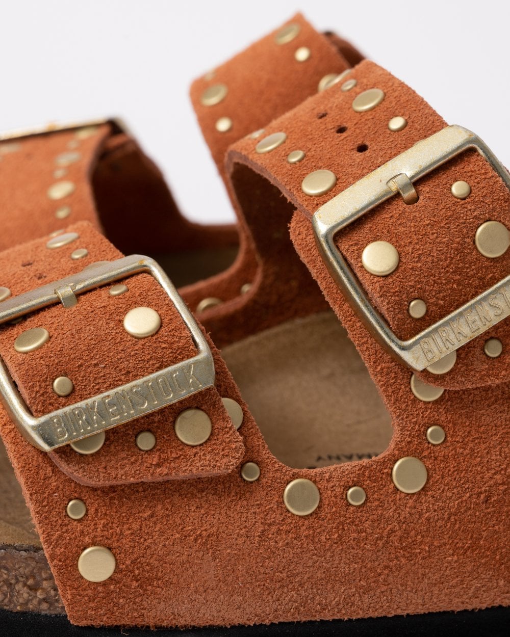 Birkenstock Arizona Rivet Border Womens Suede Leather Sandals - Image 7