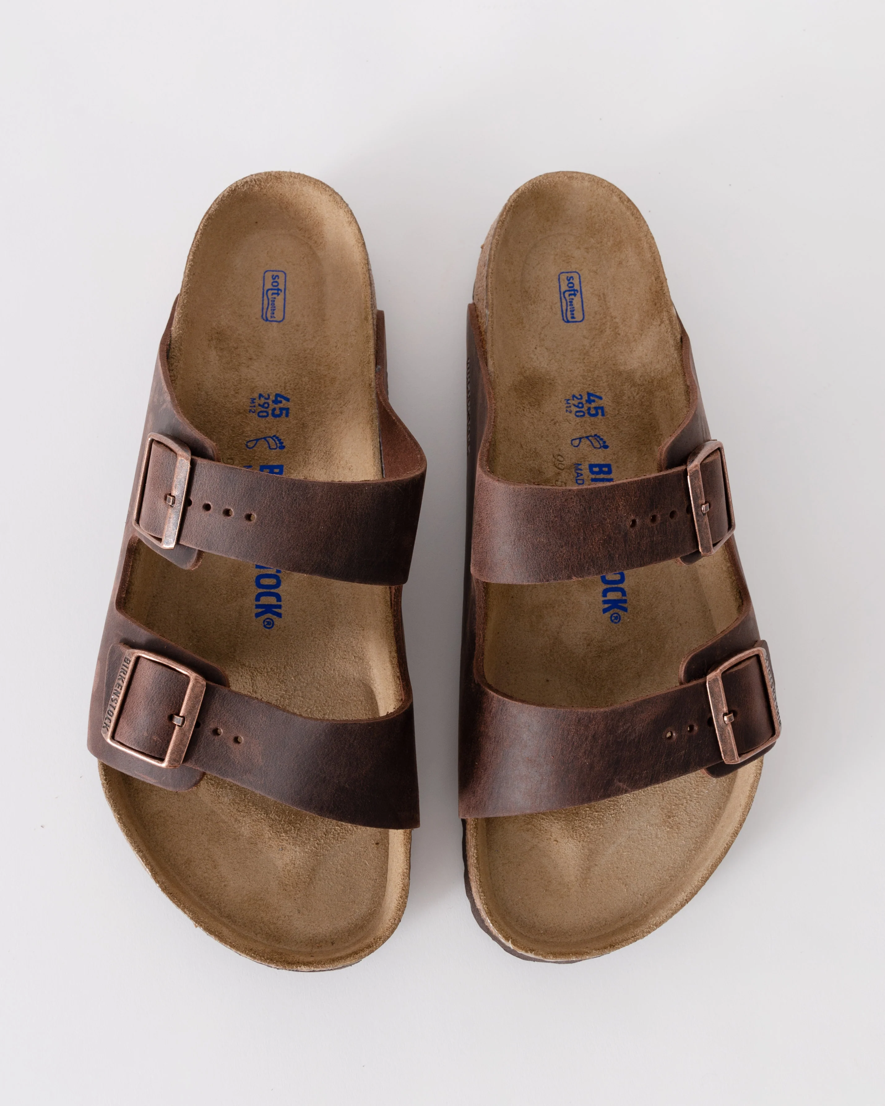 Birkenstock Arizona Soft Footbed Mens Oiled Leather Sandals - Habana - Image 2