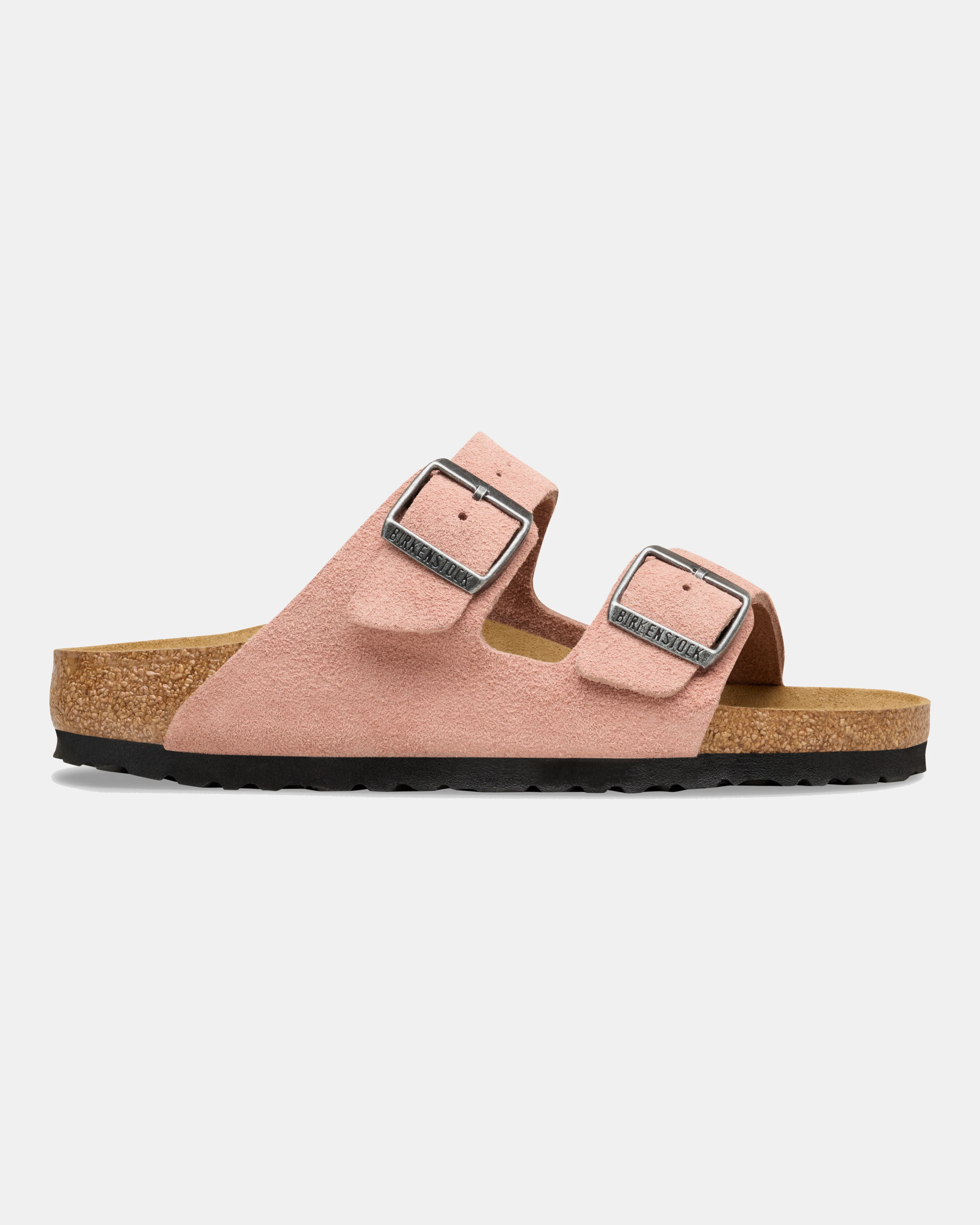Birkenstock Arizona Suede Leather Womens Sandals - Pink Clay - Image 2