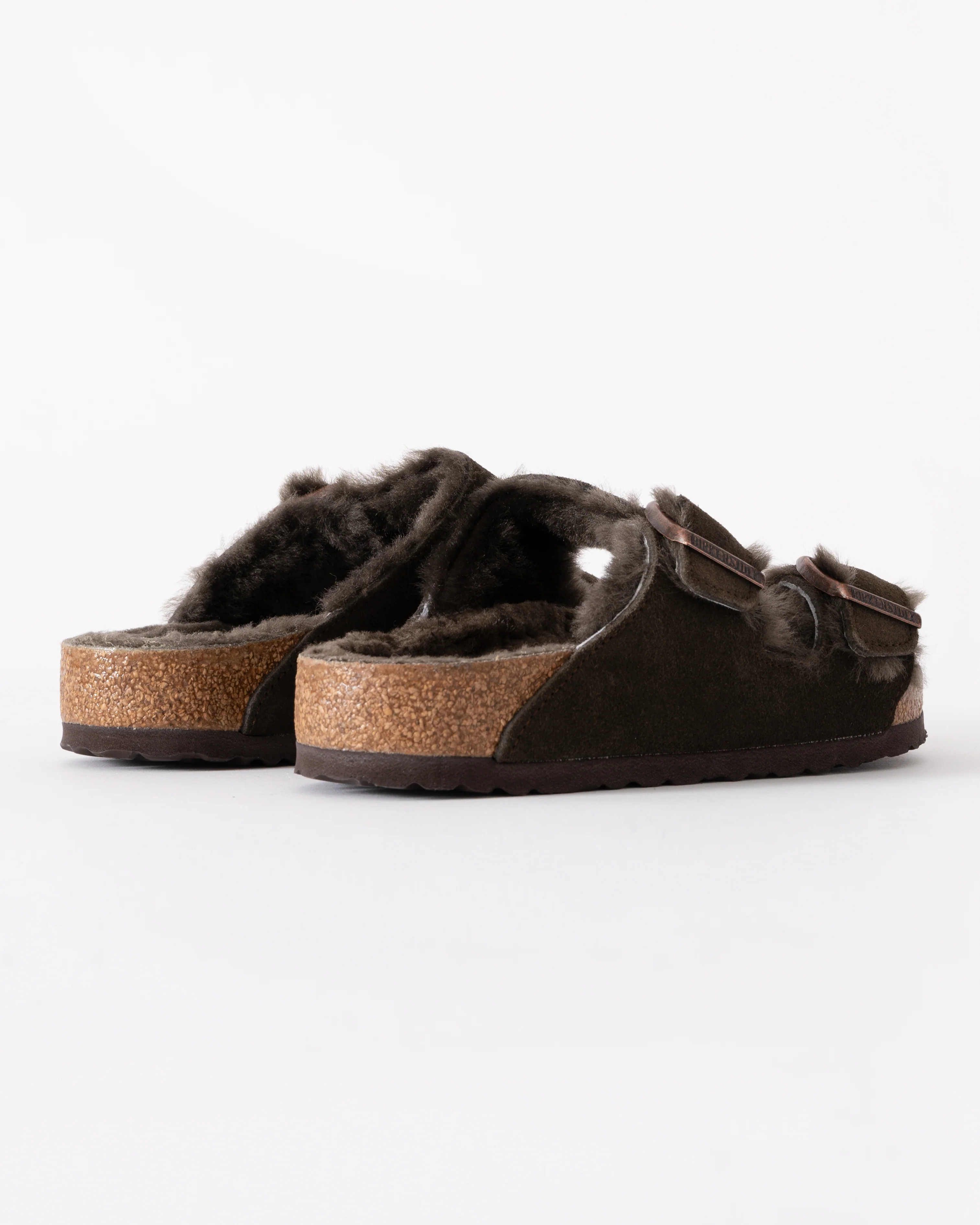 Birkenstock Arizona VL Shearling Womens Sandals - Mocha - Image 3