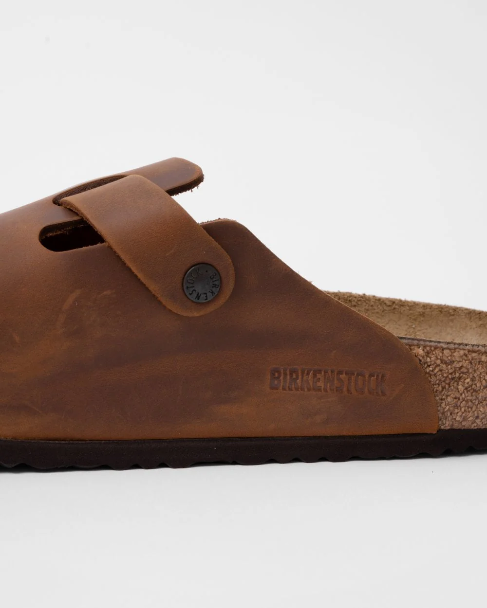 Birkenstock Boston Oiled Nubuck Leather Unisex Clogs - Cognac - Image 5
