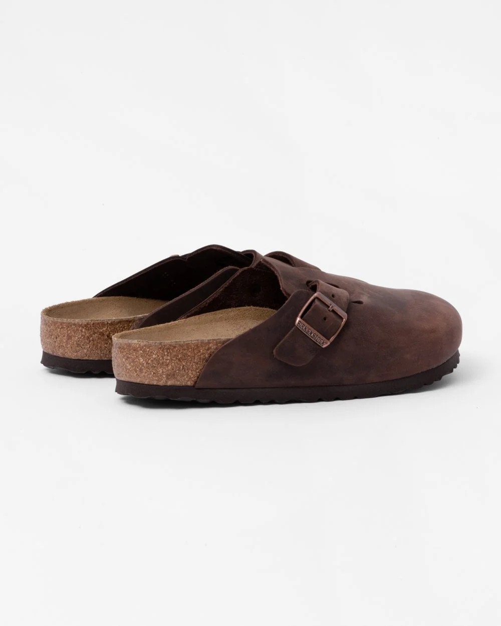Birkenstock Boston Oiled Nubuck Leather Unisex Clogs - Habana - Image 2