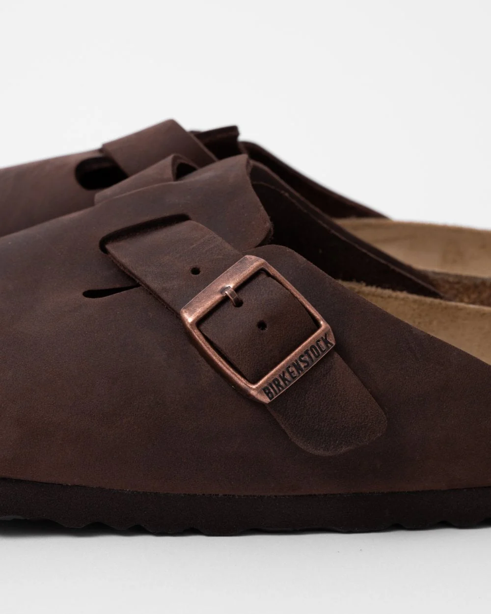 Birkenstock Boston Oiled Nubuck Leather Unisex Clogs - Habana - Image 3