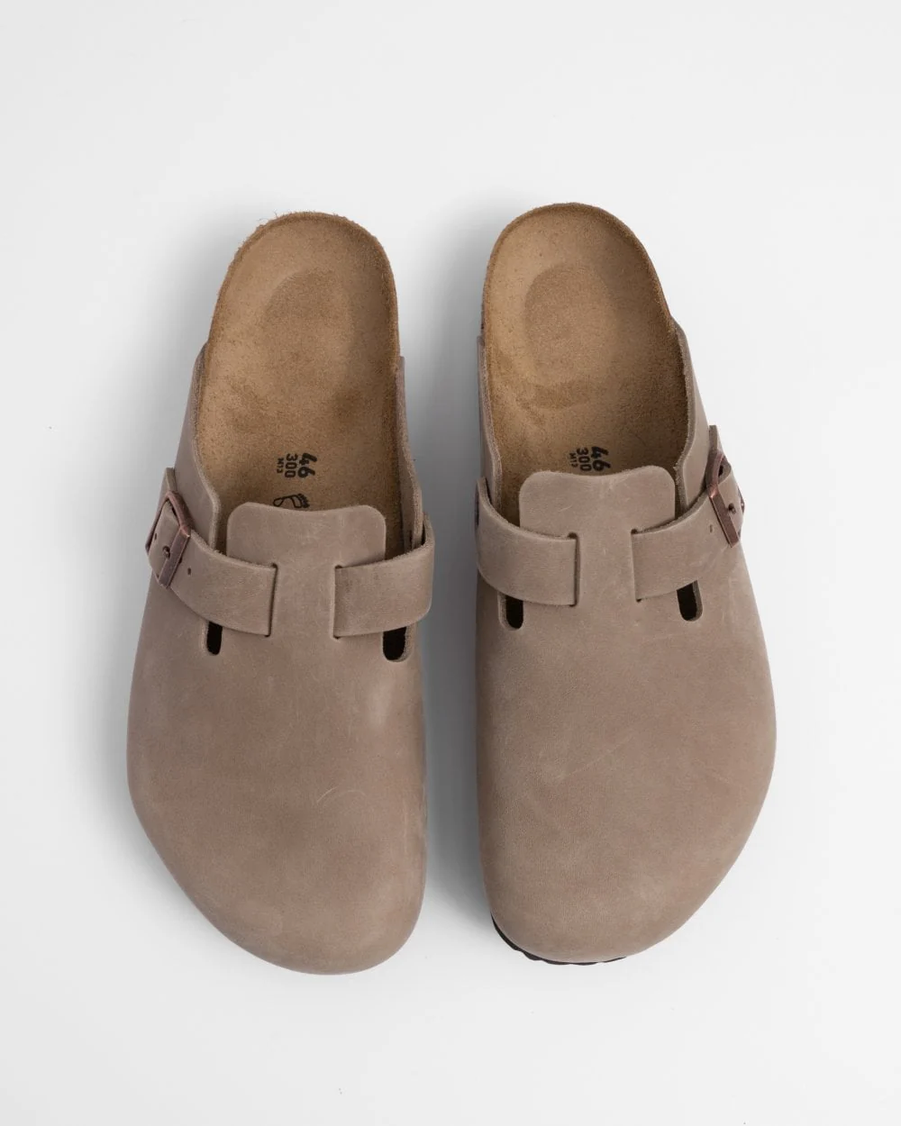Birkenstock Boston Oiled Nubuck Leather Unisex Clogs - Tobacco Brown - Image 2