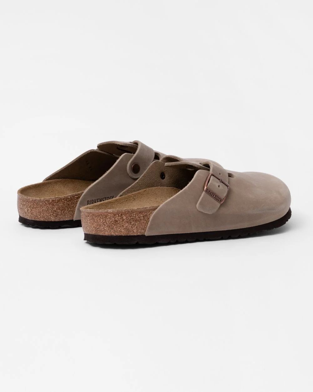 Birkenstock Boston Oiled Nubuck Leather Unisex Clogs - Tobacco Brown - Image 3