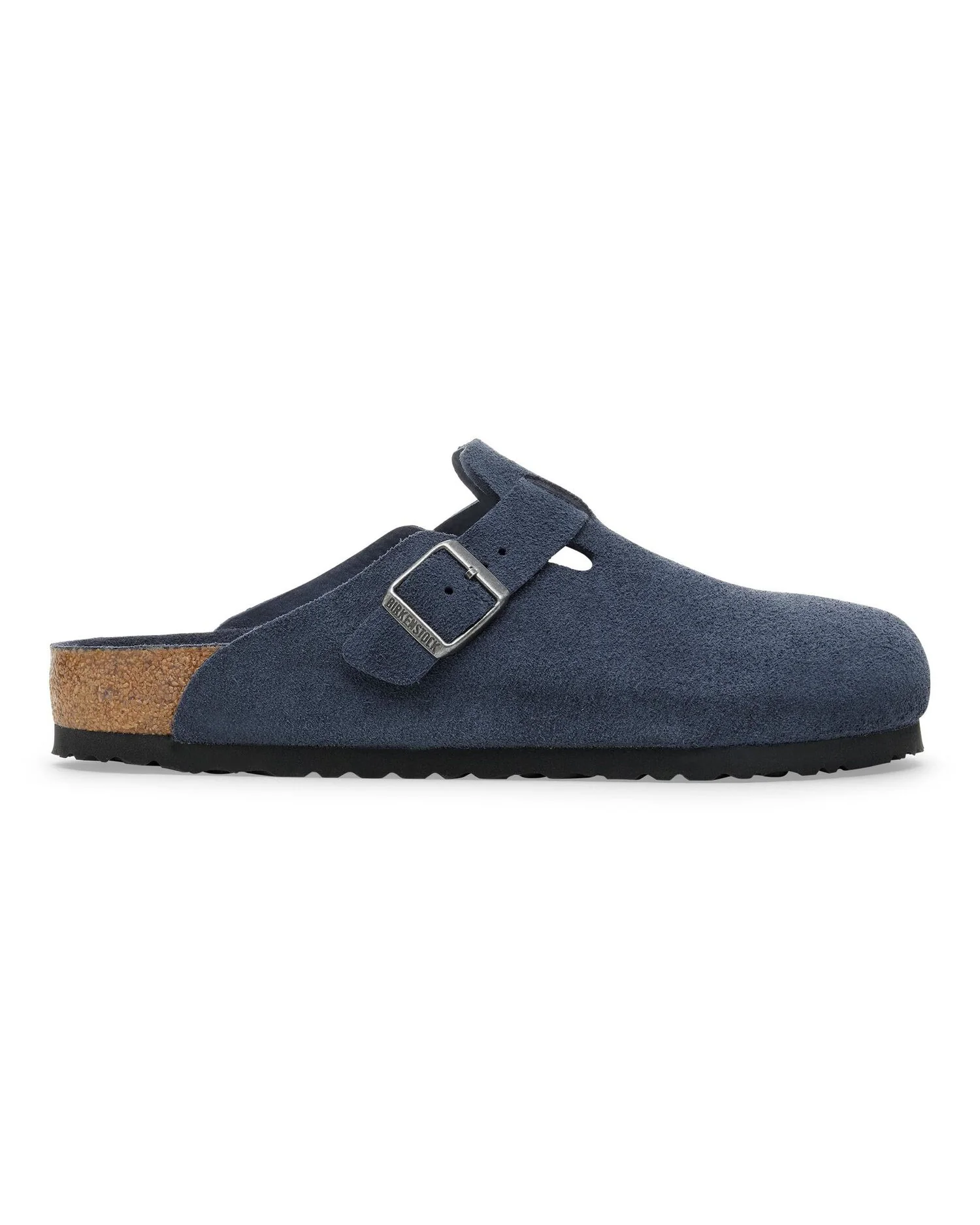 Birkenstock Boston Soft Footbed Unisex Suede Clogs - New Navy Tonal FB - Image 3