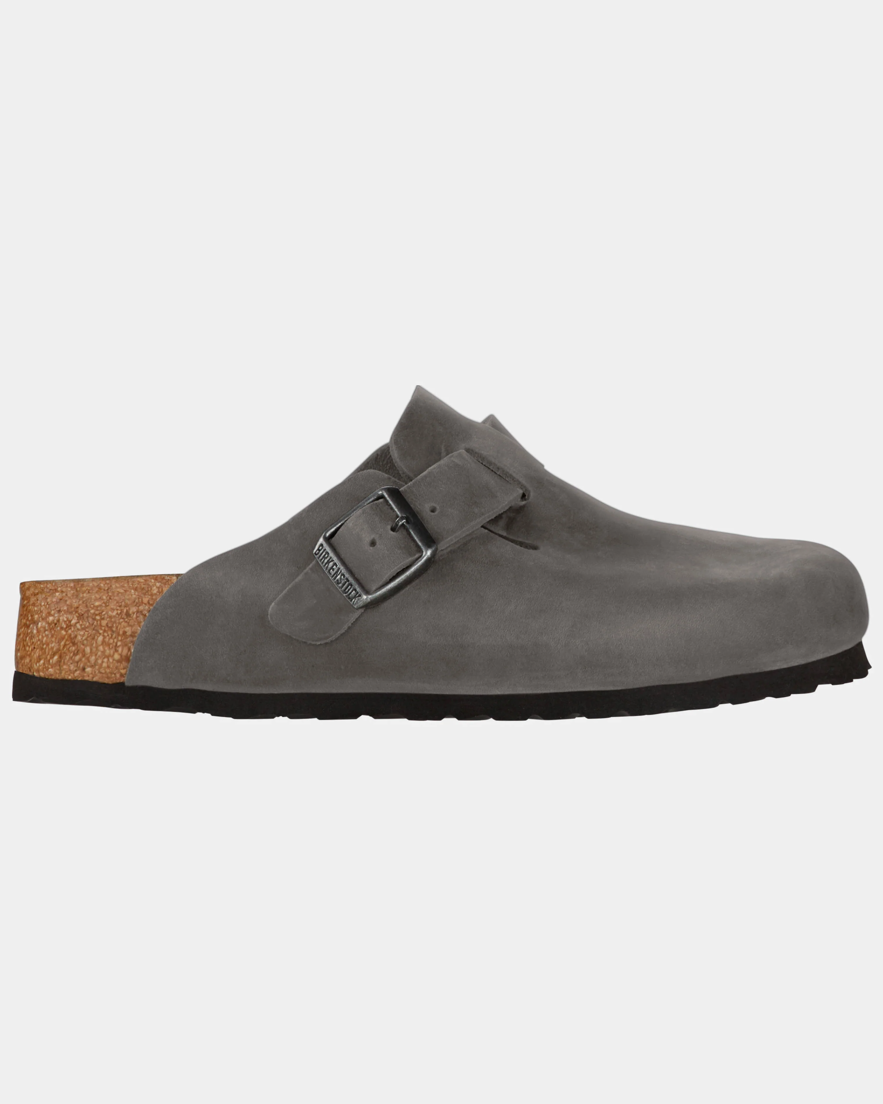 Birkenstock Boston Soft Footbed Oiled Leather Unisex Clogs - Iron - Image 2