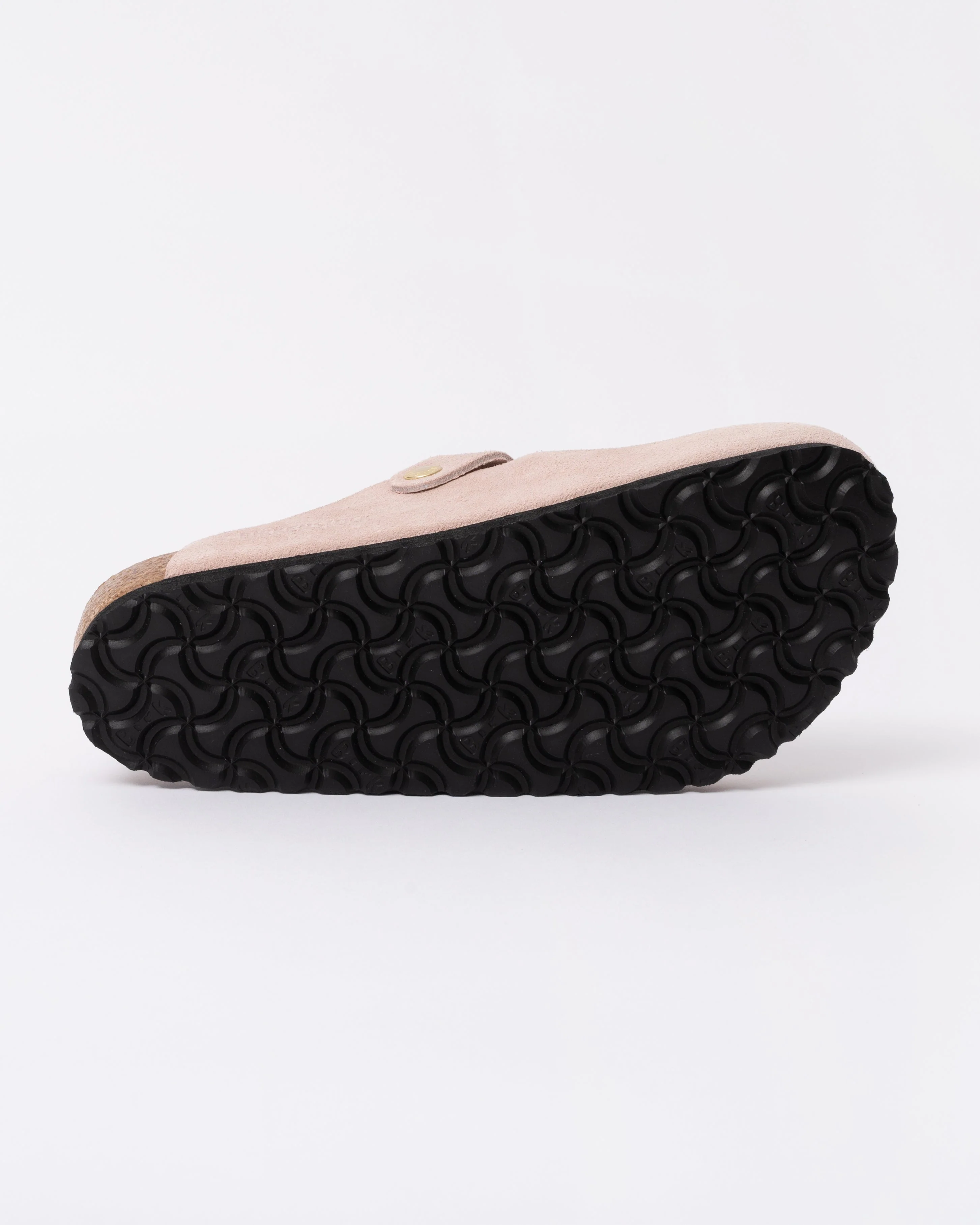 Birkenstock Boston Suede Leather Womens Clogs - Light Rose - Image 5